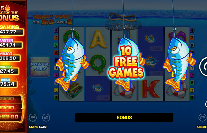 Fishin' Frenzy The Big Catch 2 Slot Review and Demo Play