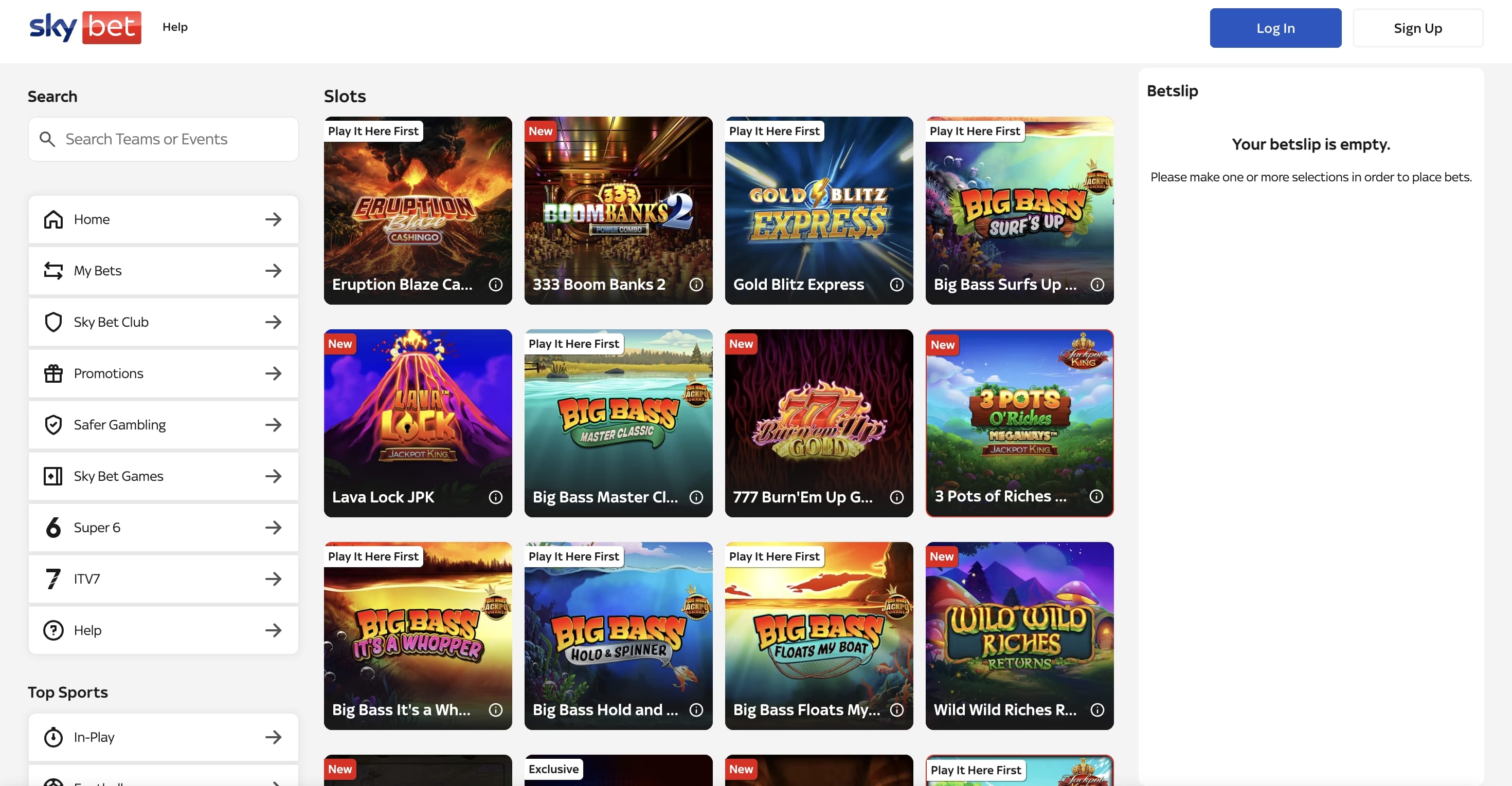 Sky Vegas screenshot 2