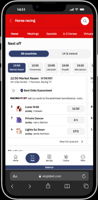 Virgin Bet screenshot 5