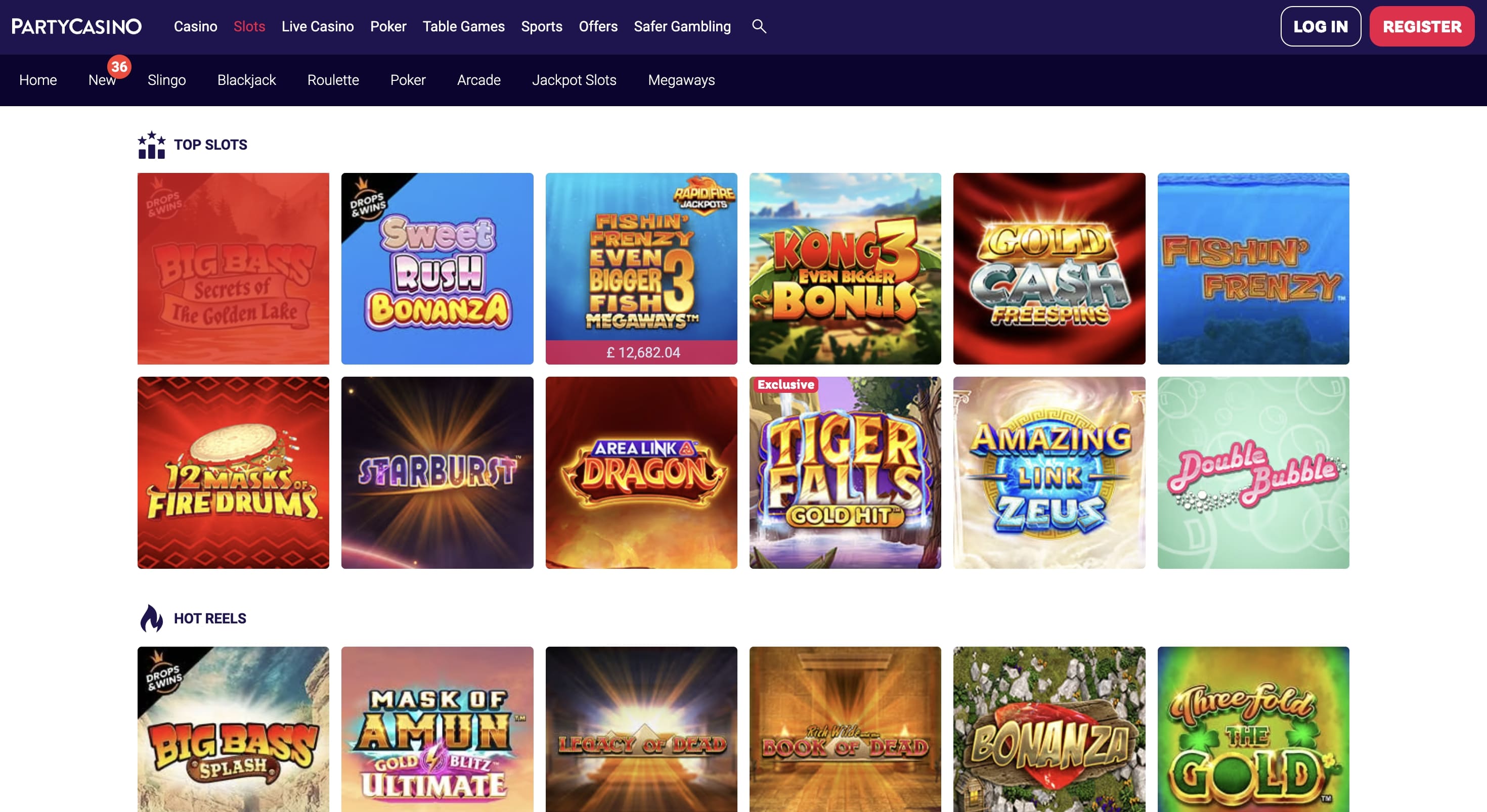 PartyCasino screenshot 2