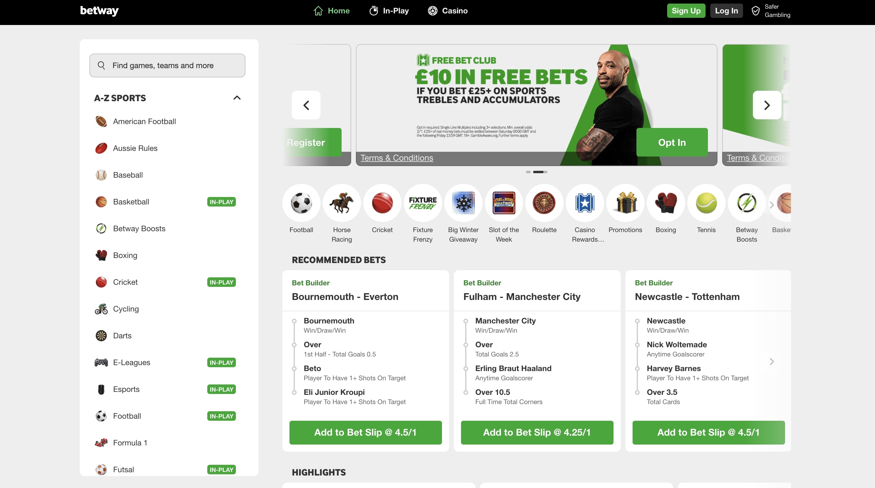 Betway screenshot 3