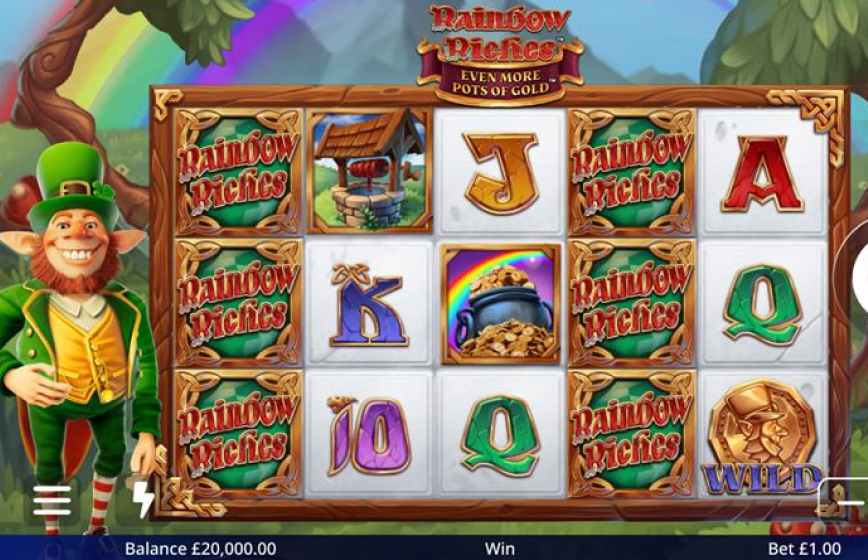 Rainbow Riches Even More Pots of Gold Slot Review and Demo Play