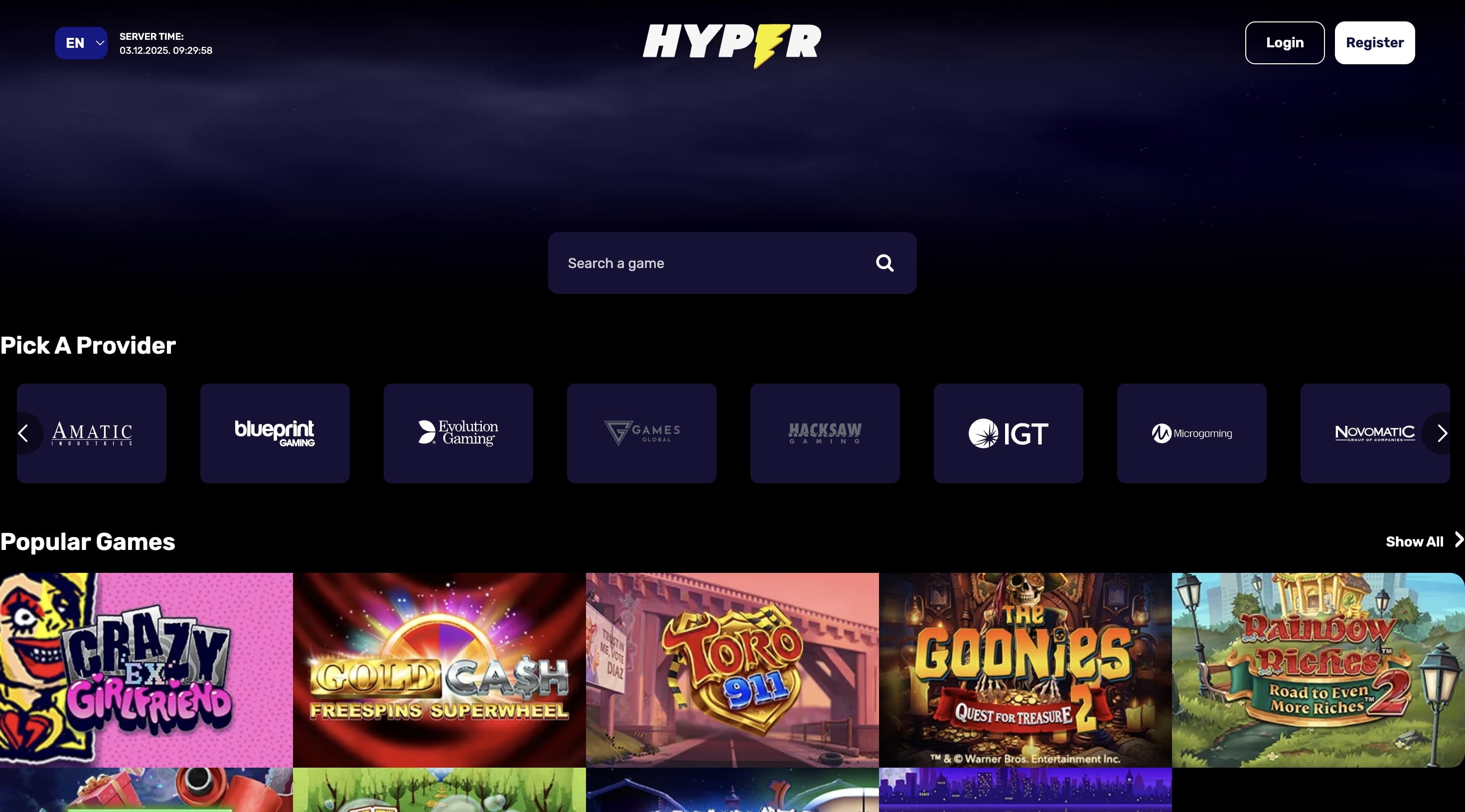 Hyper Casino screenshot 1
