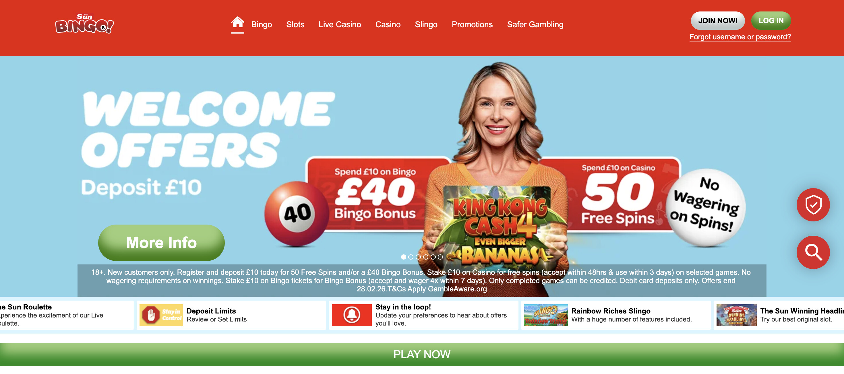 Sun Bingo screenshot 1