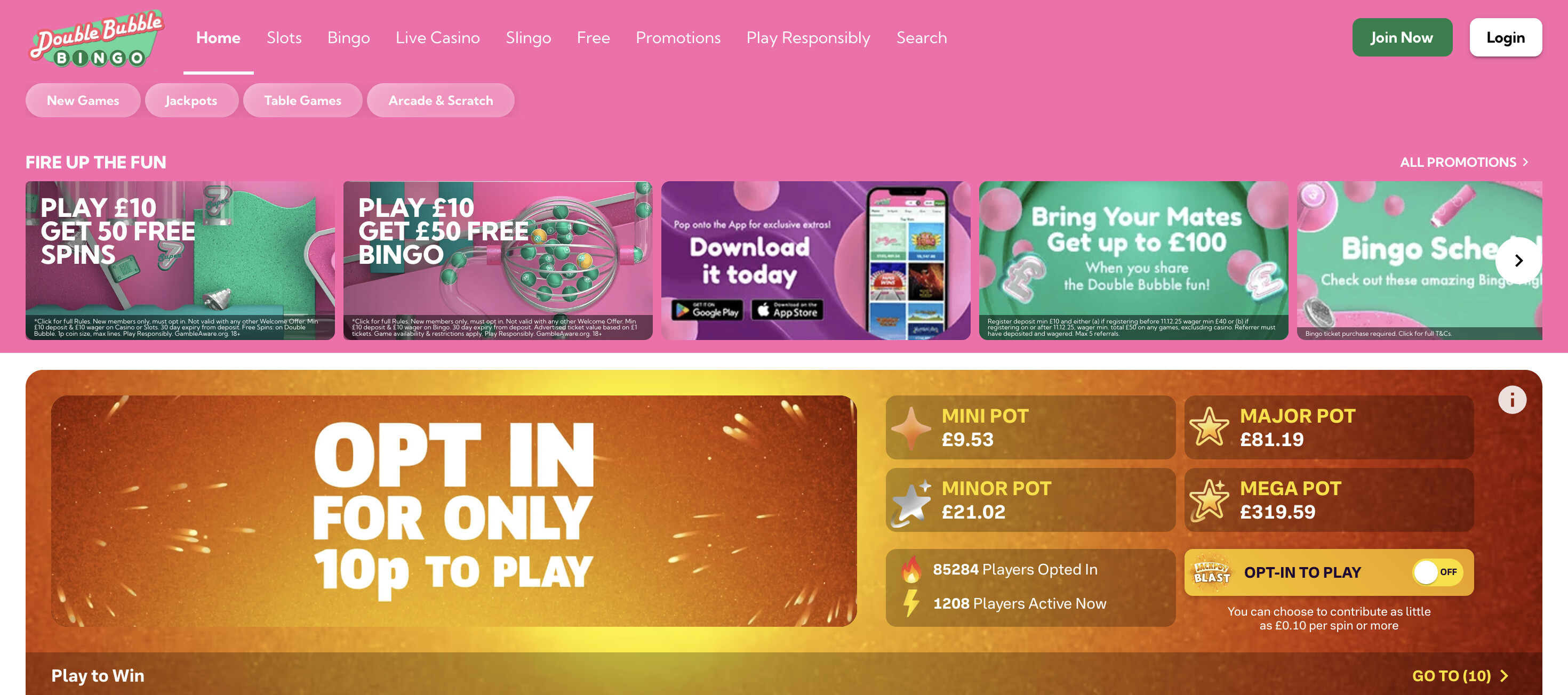 Double Bubble Bingo screenshot 1