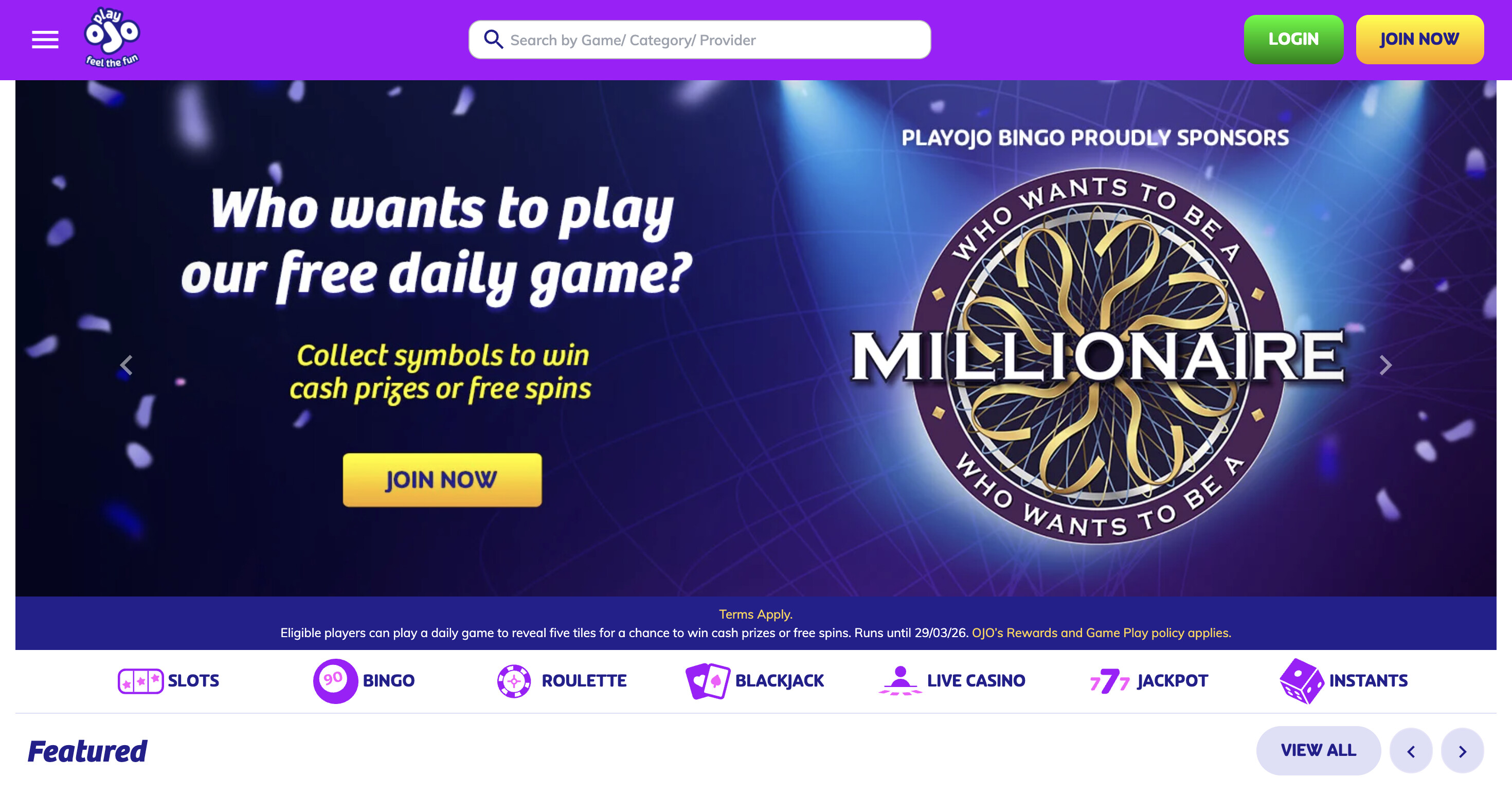 PlayOJO screenshot 1