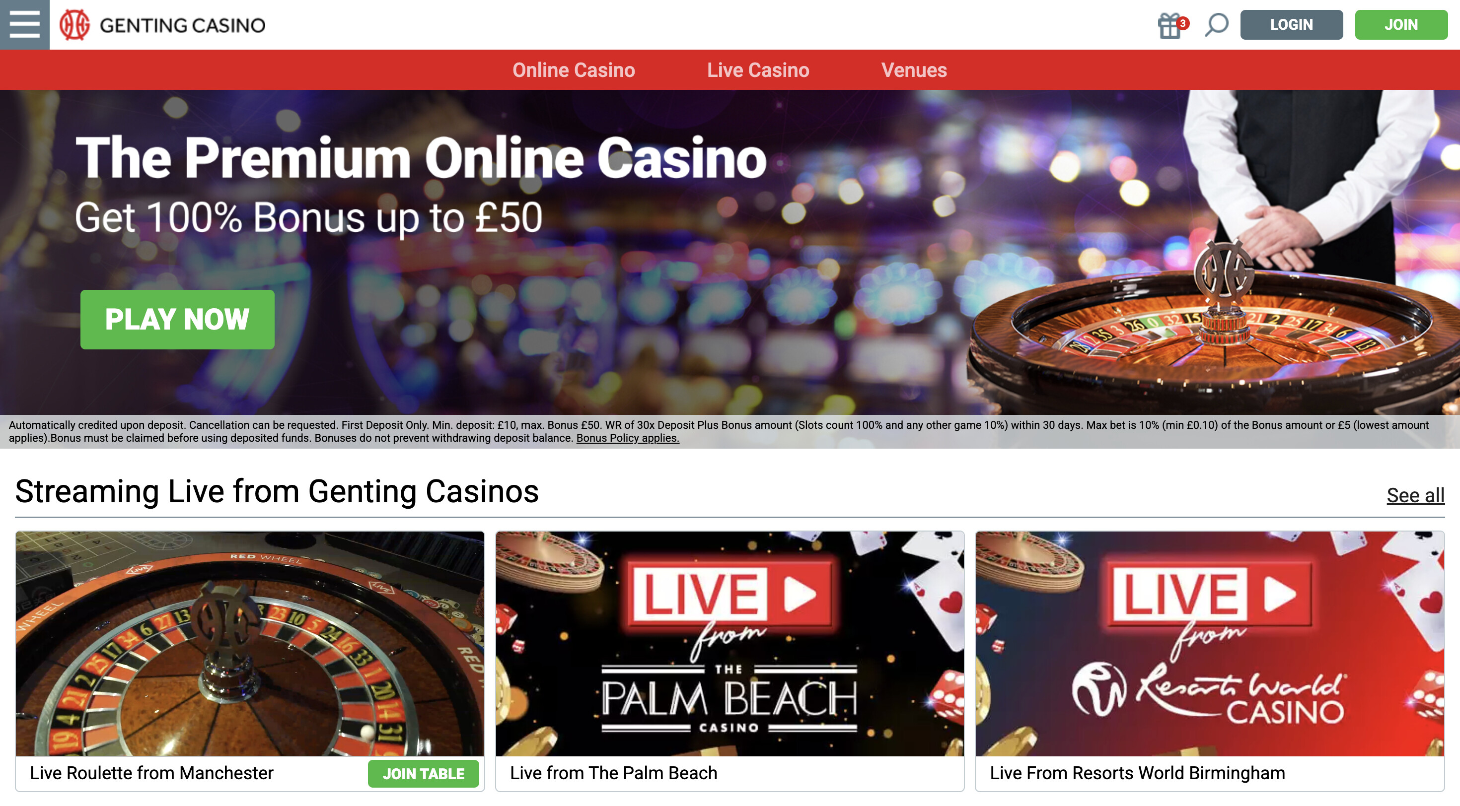 Genting Casino screenshot 1