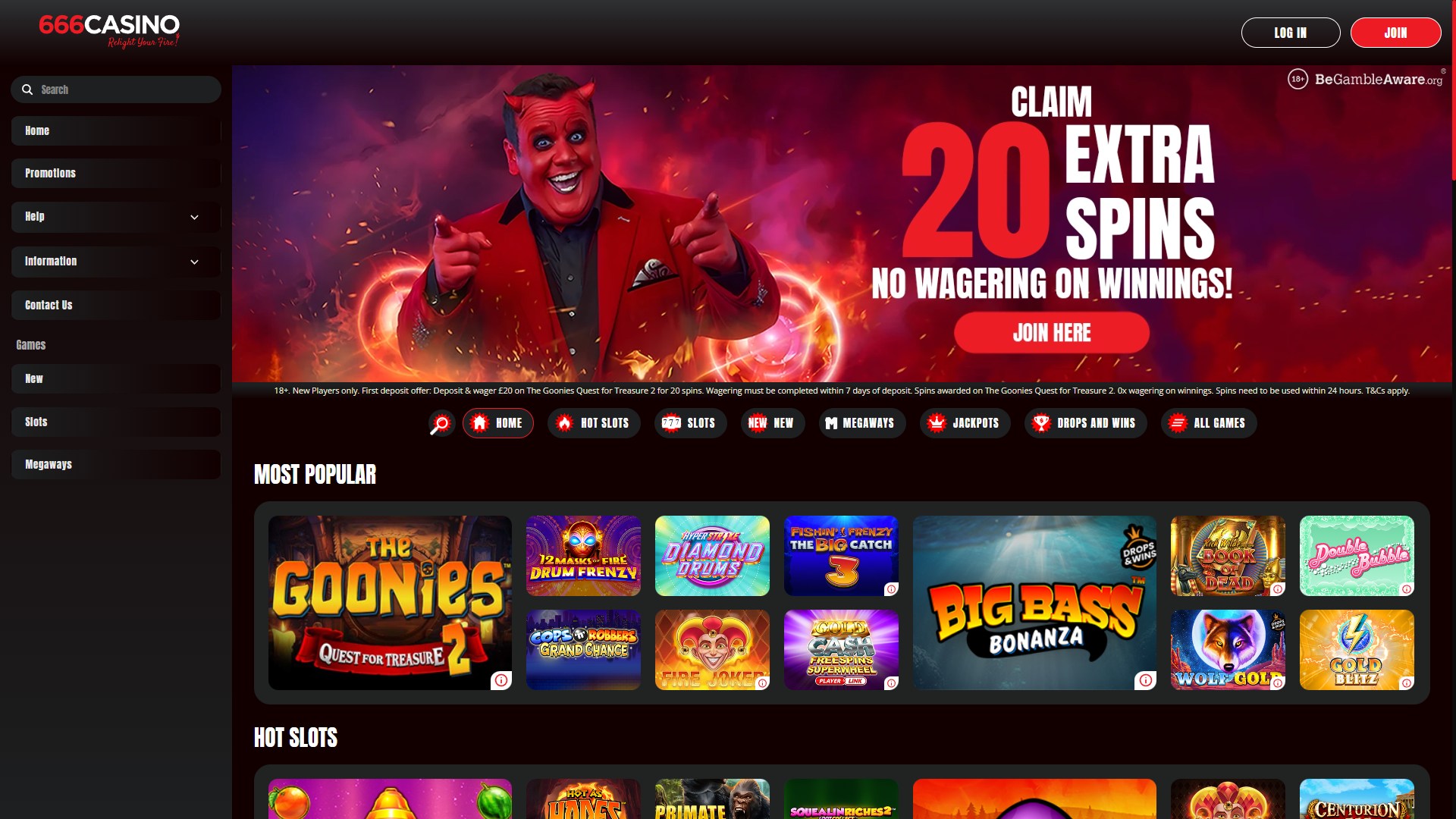 666 Casino screenshot 1