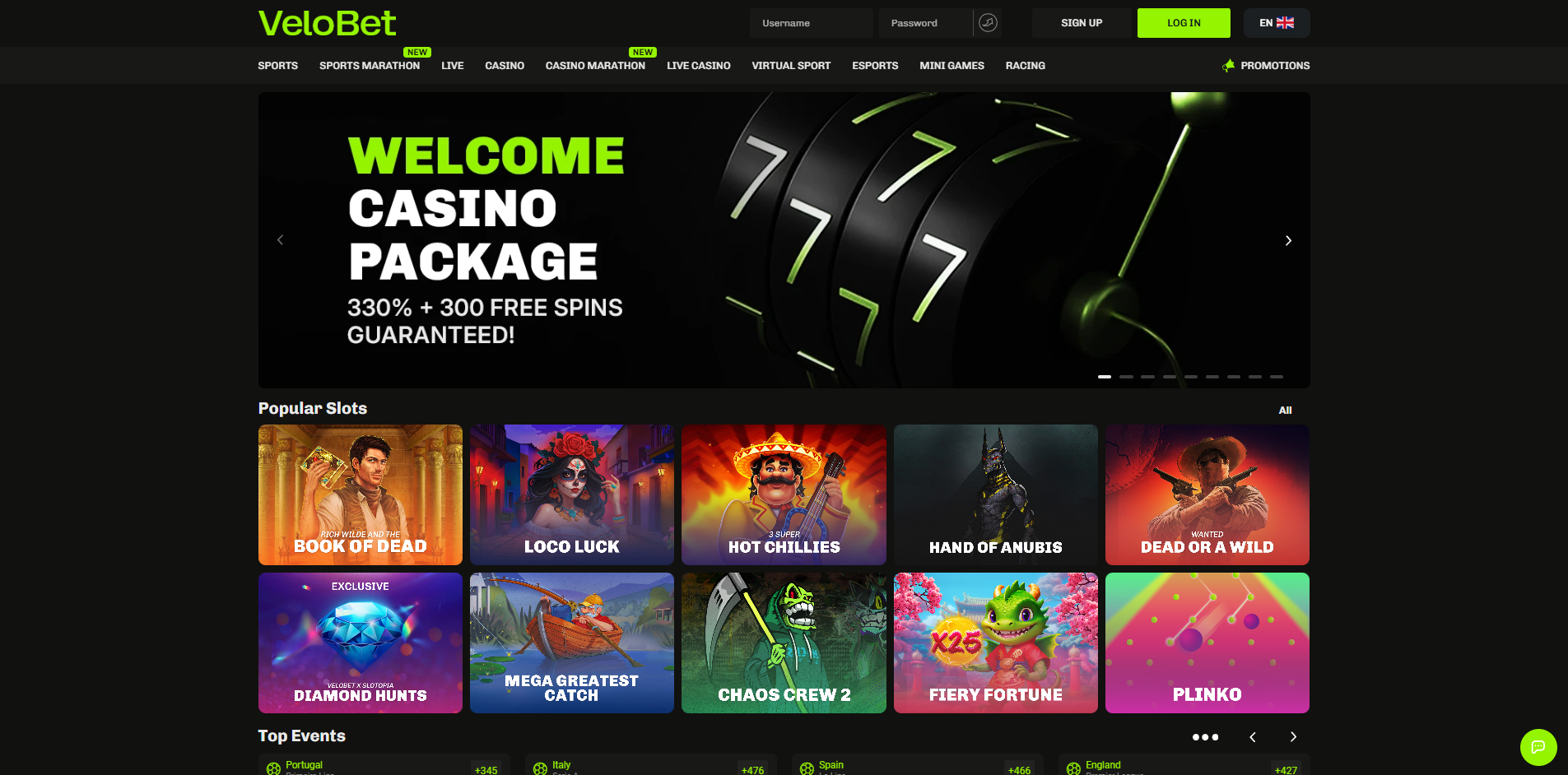 Velobet screenshot 1