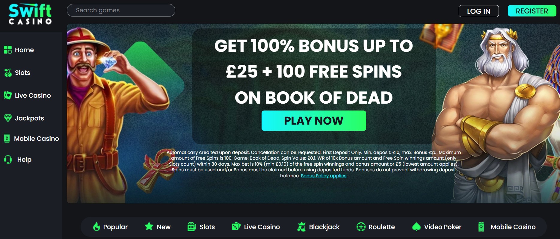 Swift Casino screenshot 1