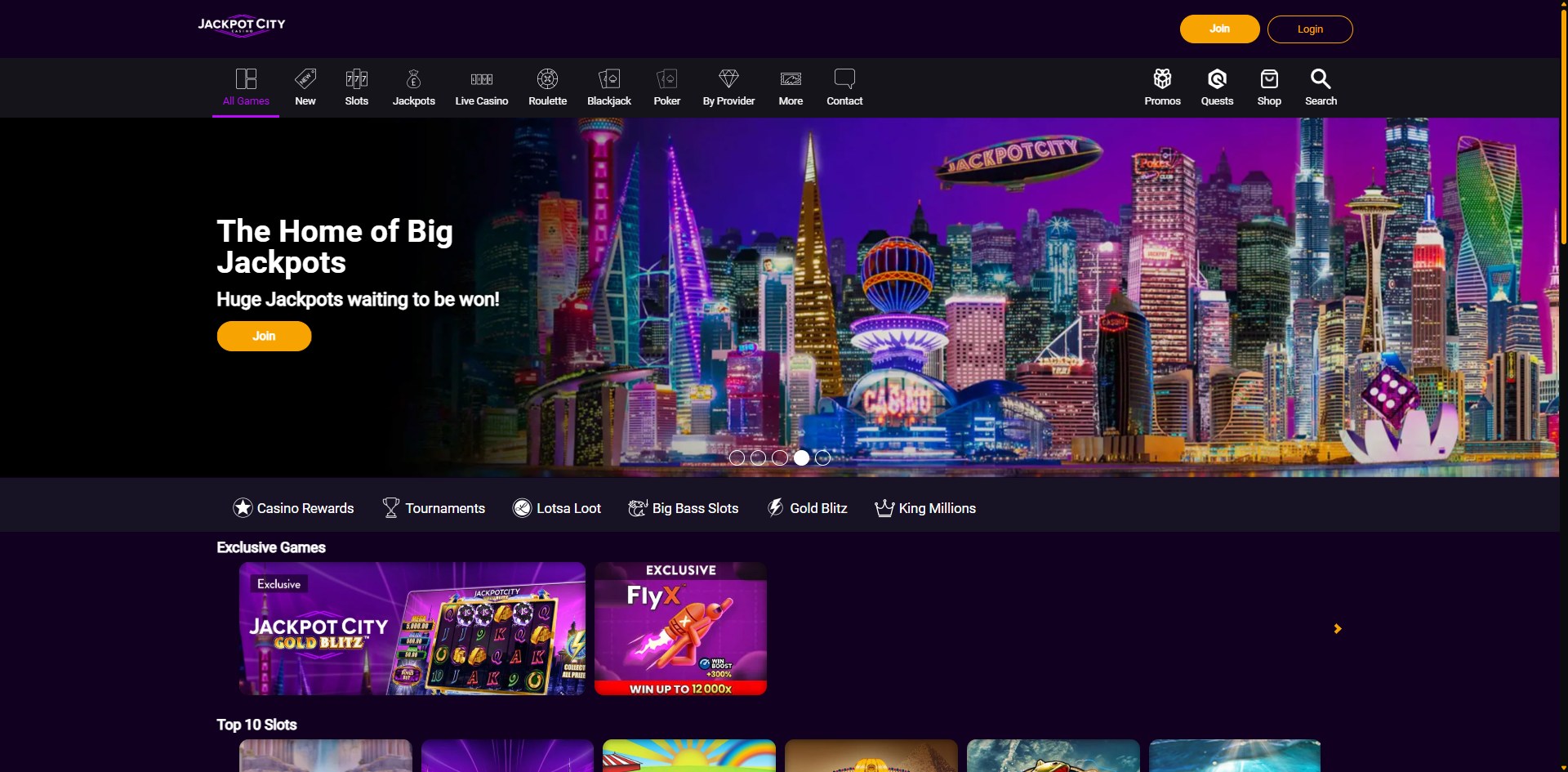 JackpotCity screenshot 1