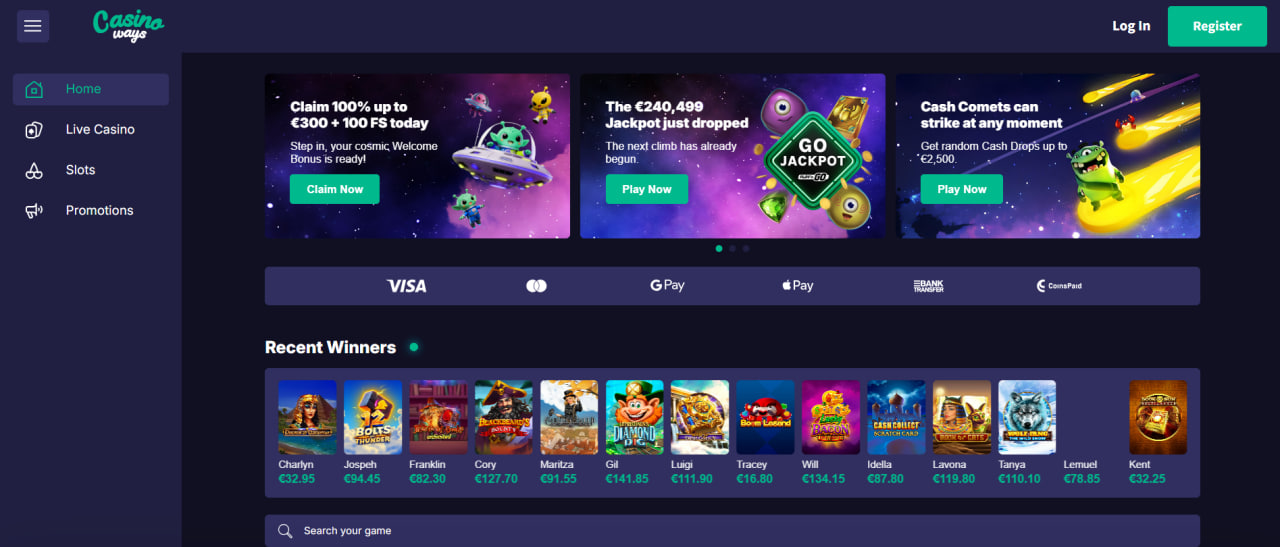 CasinoWays screenshot 1