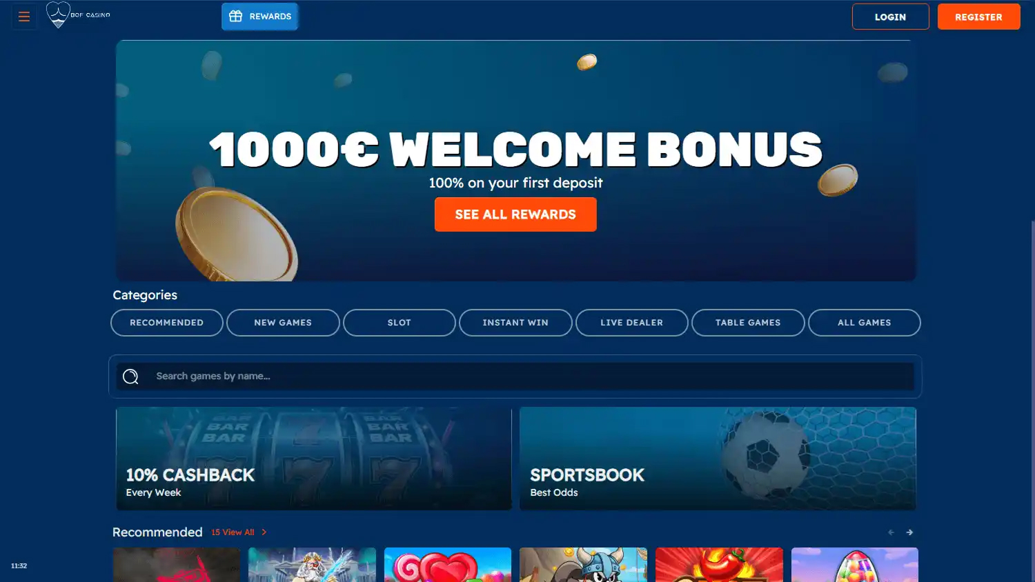 Bof Casino screenshot 1