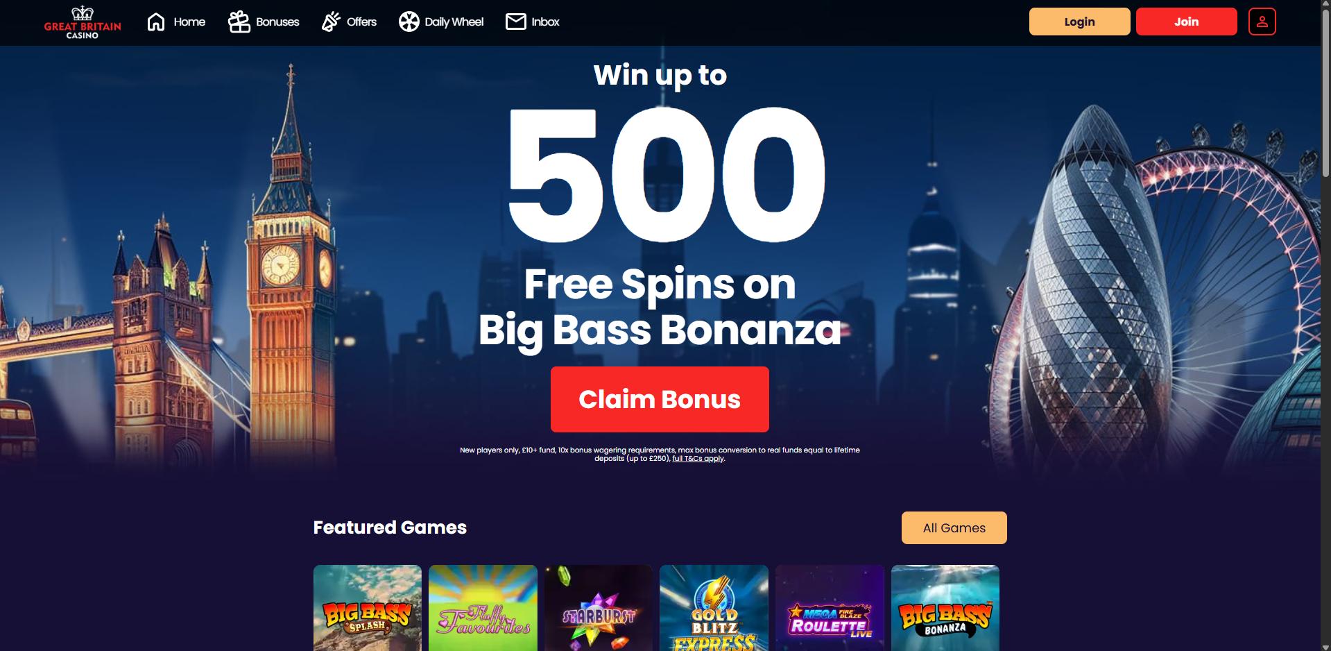 Great Britain Casino screenshot 1