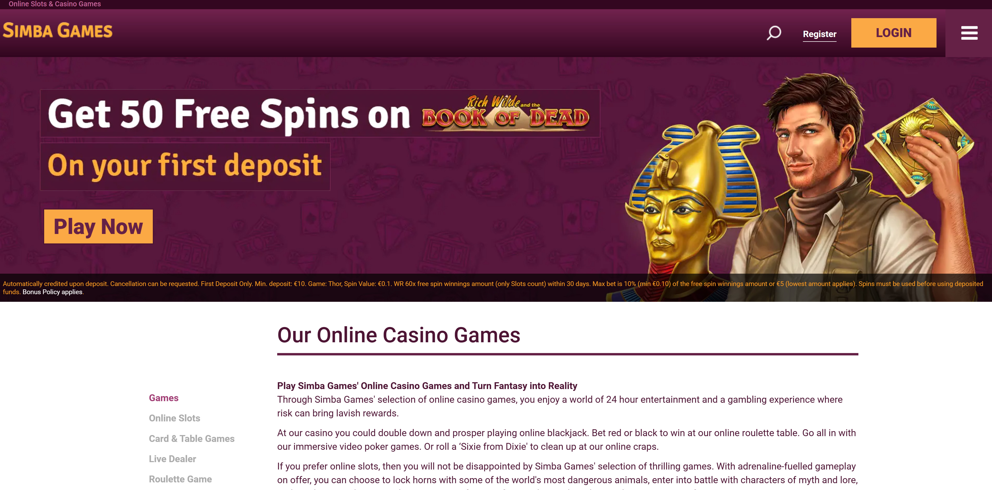 Simba Games screenshot 1