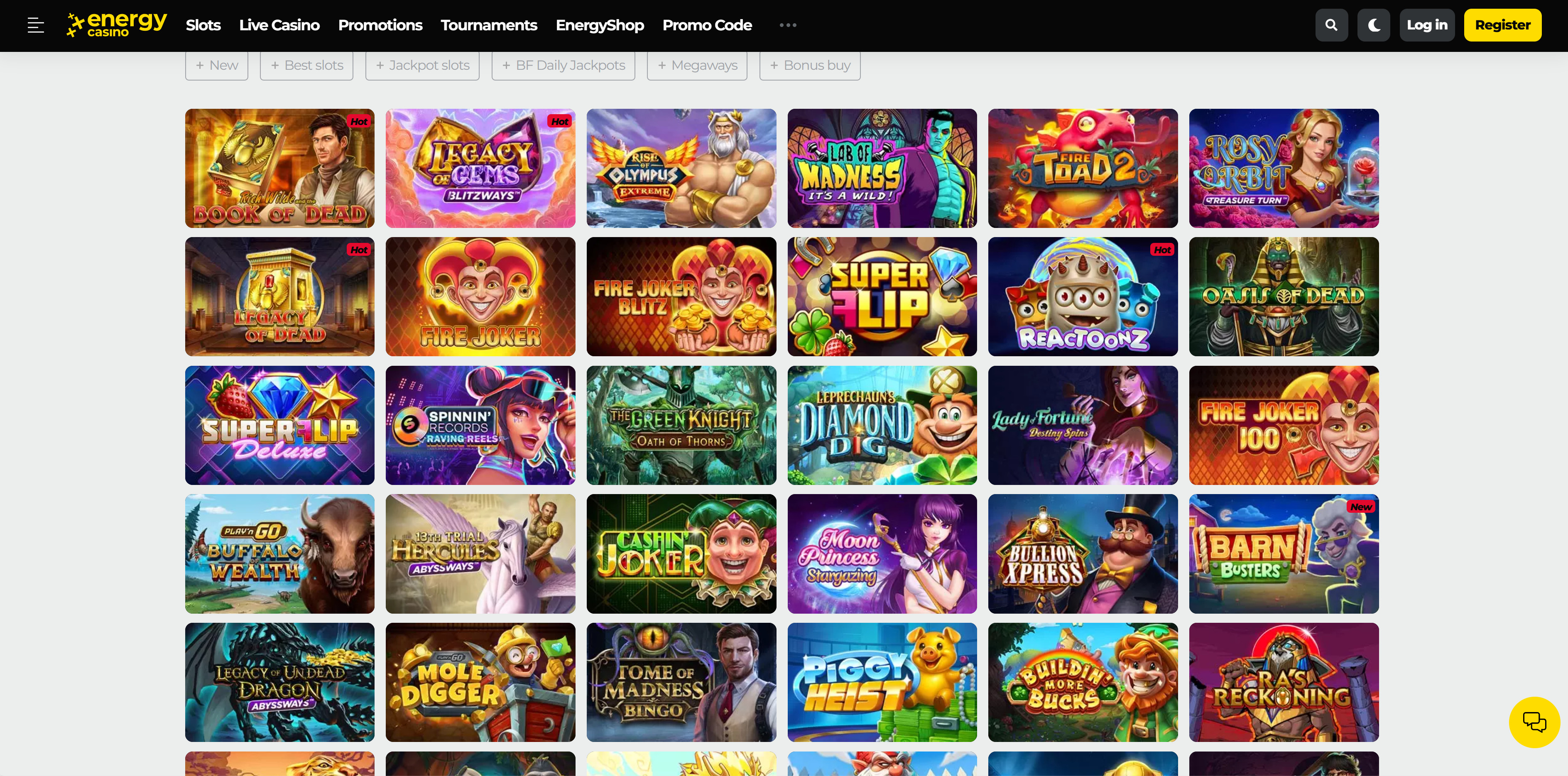 Energy Casino screenshot 1