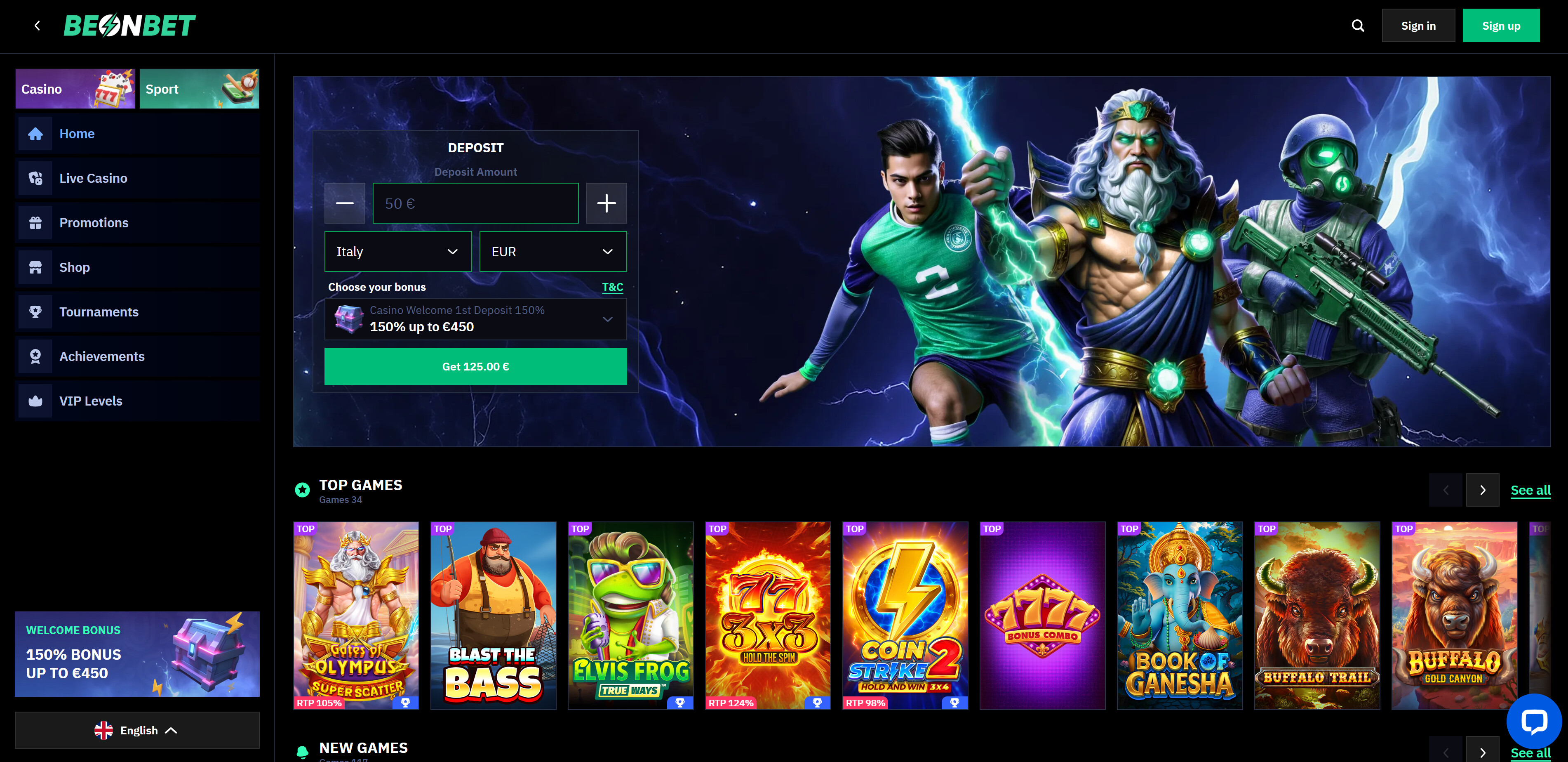 BeonBet screenshot 1