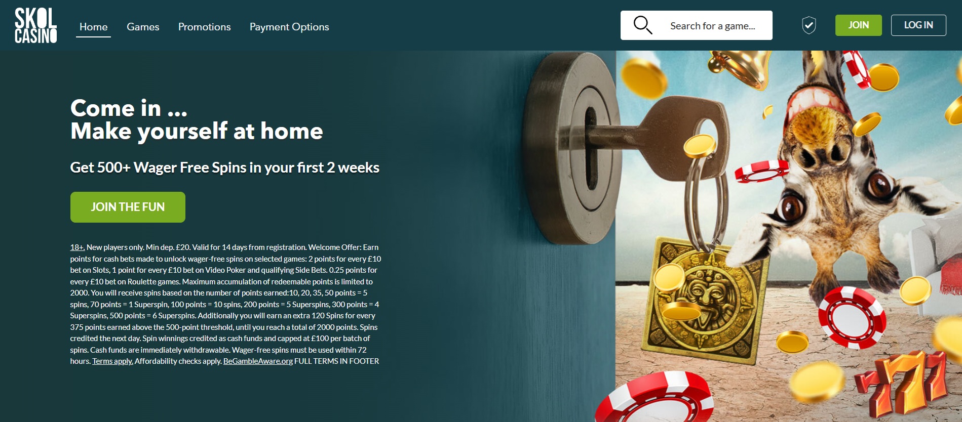 Skol Casino screenshot 1