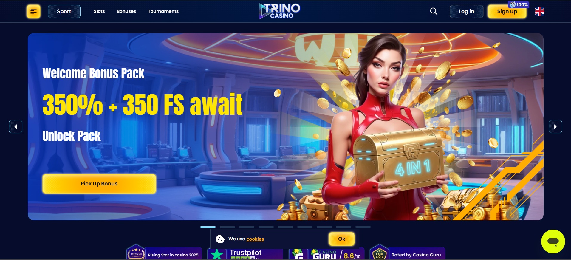 Trino Casino screenshot 1
