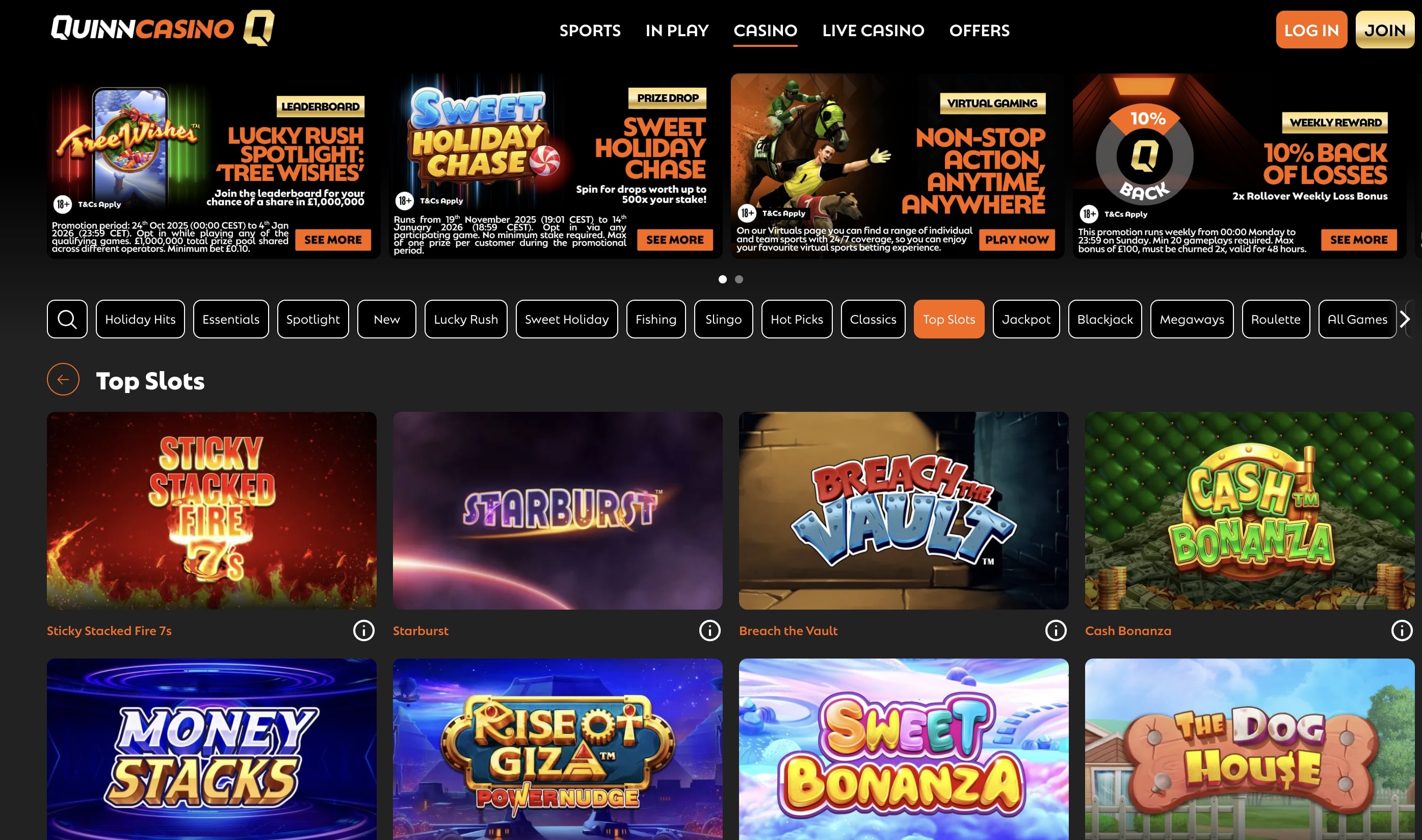 QuinnBet screenshot 2