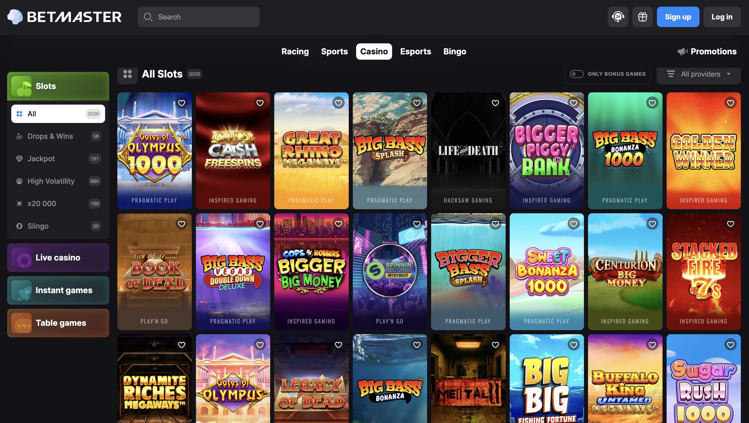 Betmaster screenshot 2