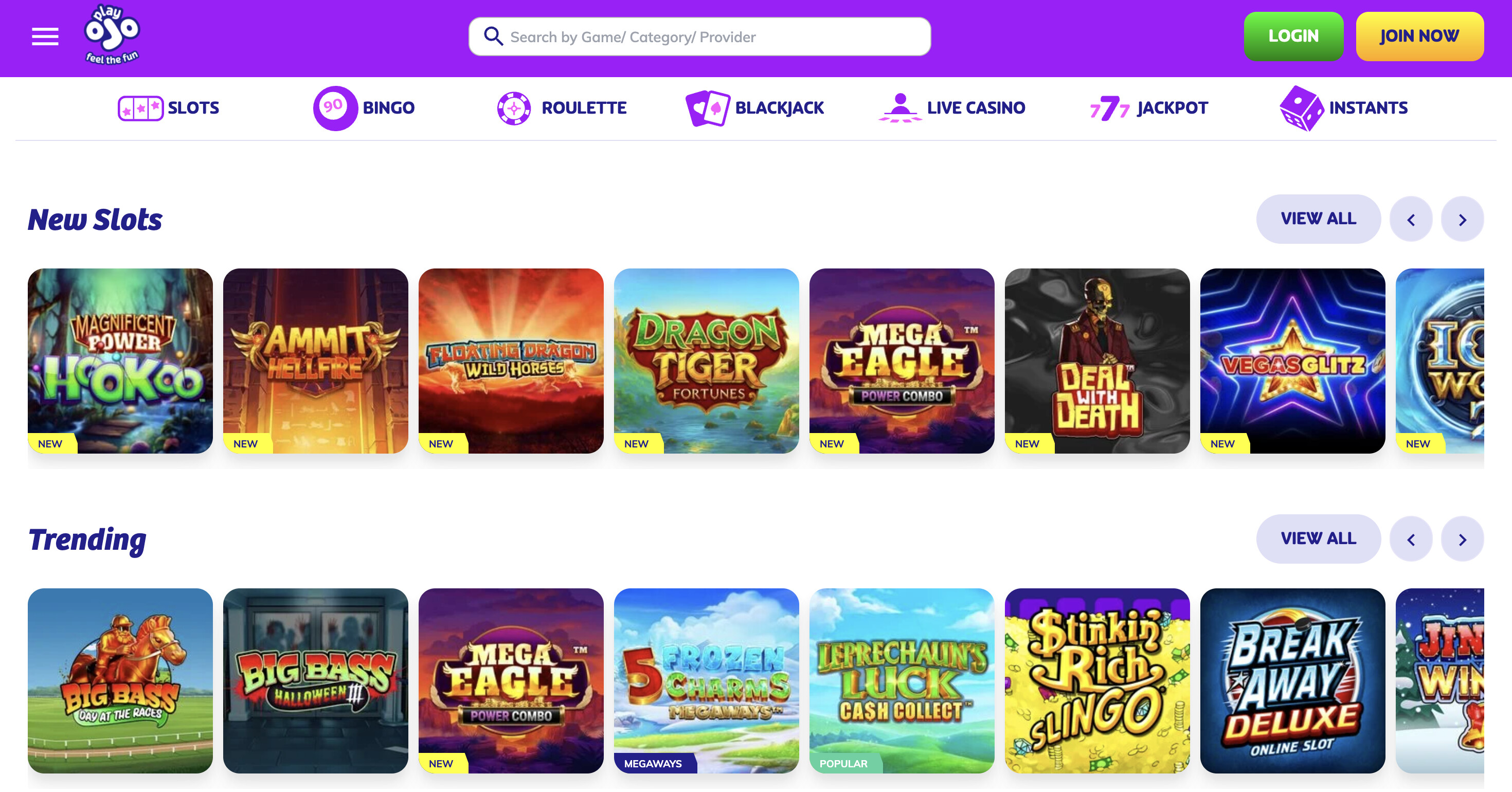 PlayOJO screenshot 2