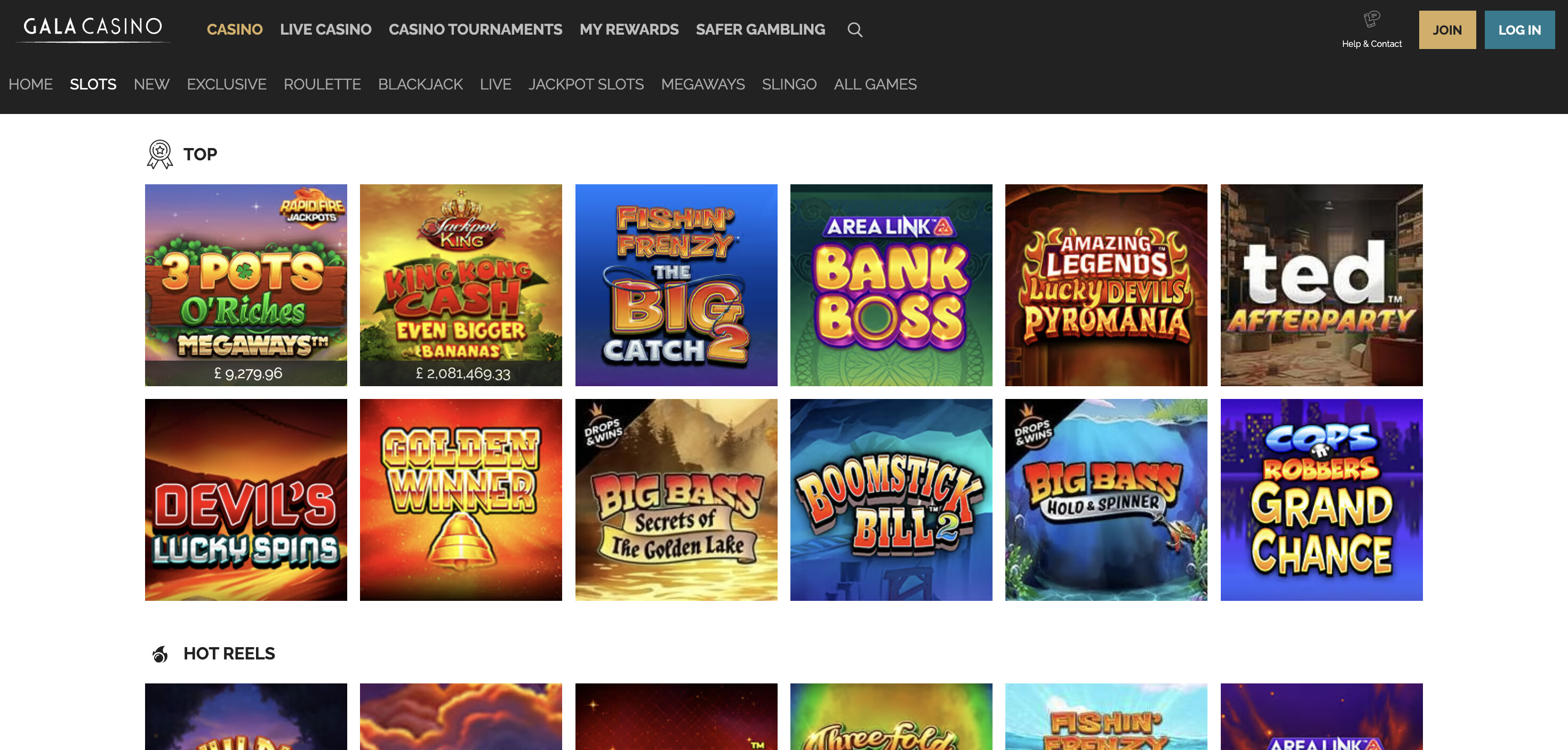 Gala Casino screenshot 2