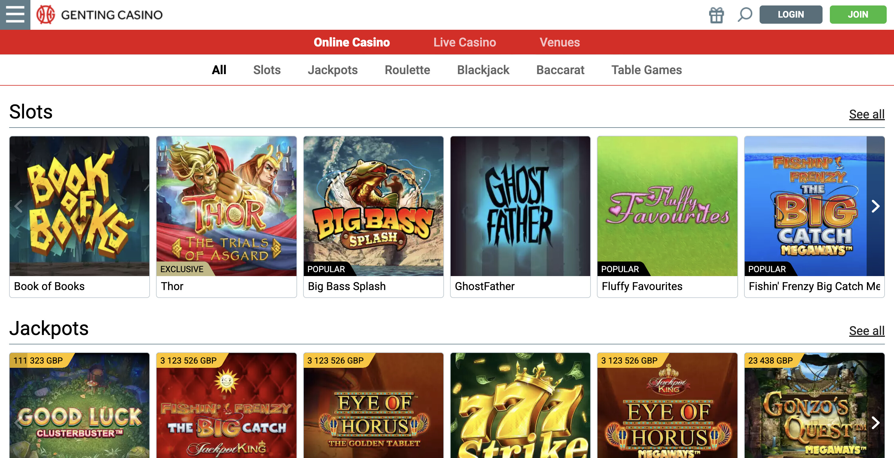 Genting Casino screenshot 2