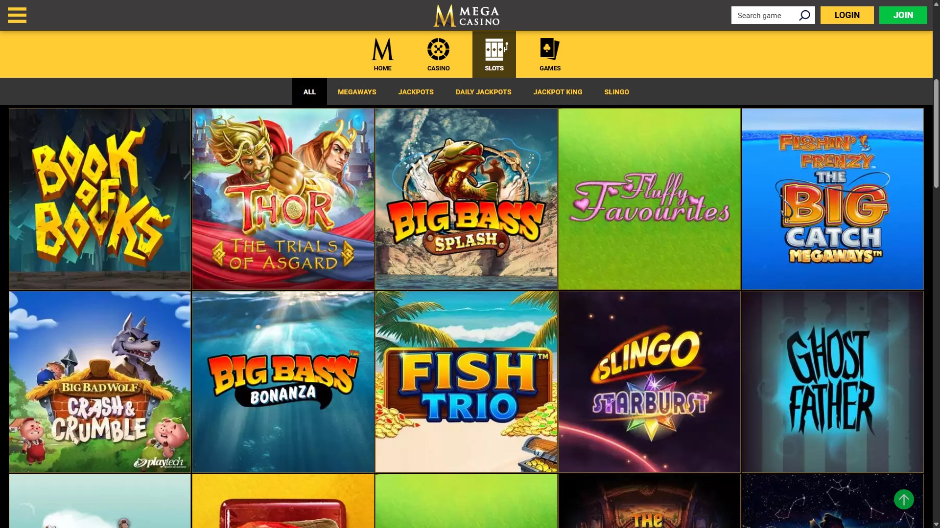 Mega Casino screenshot 2