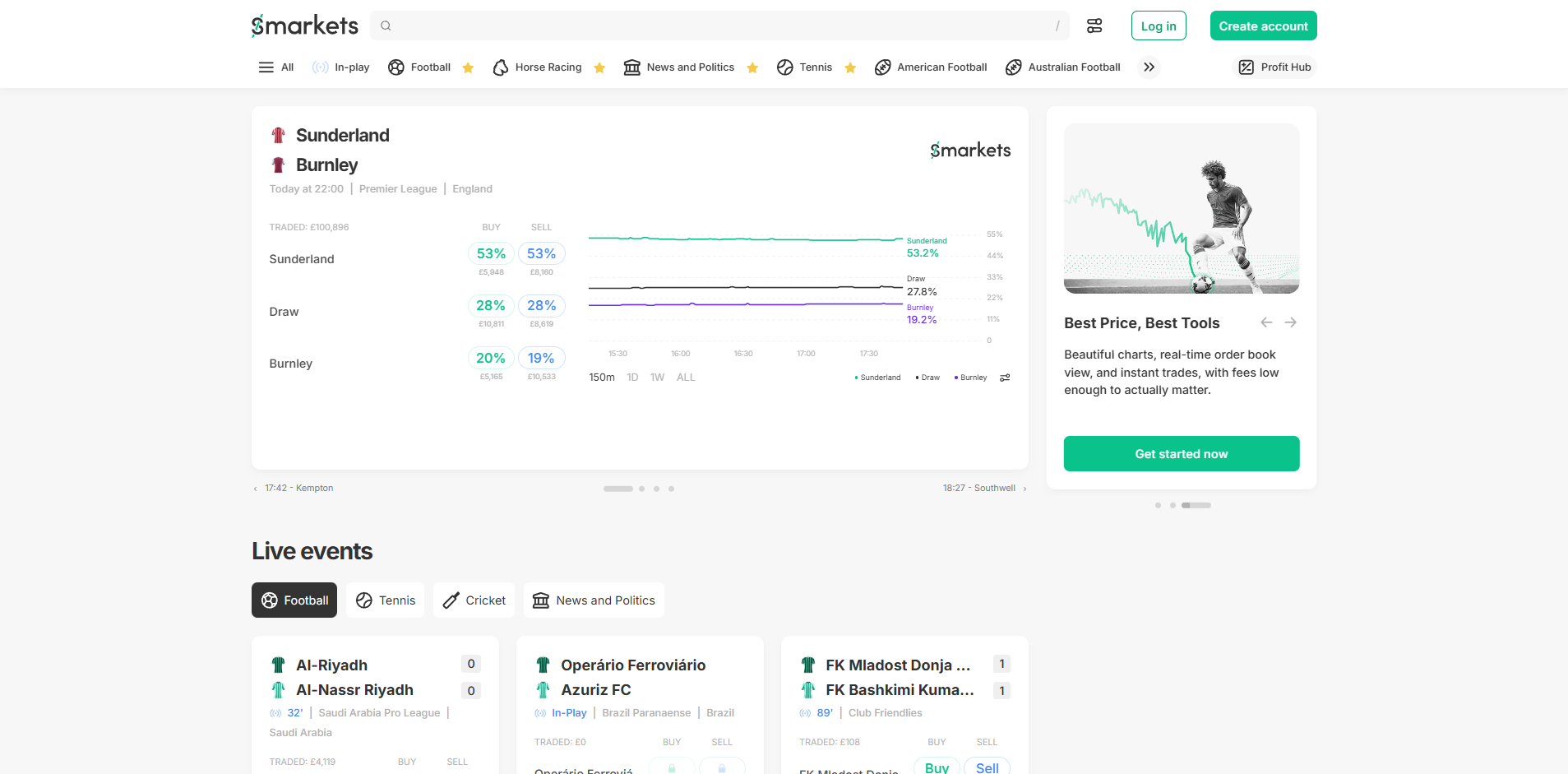 Smarkets screenshot 2