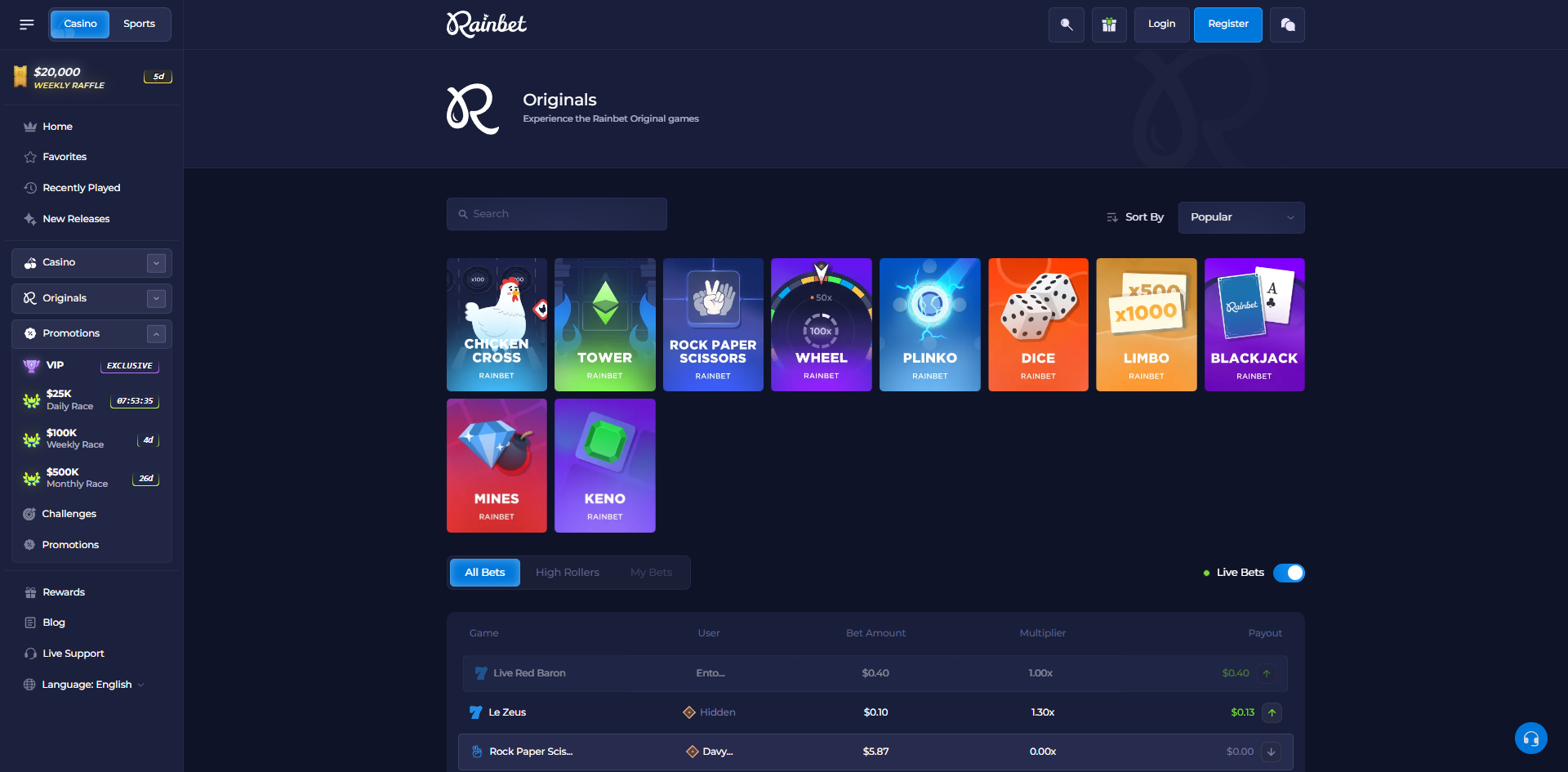 Rainbet screenshot 2