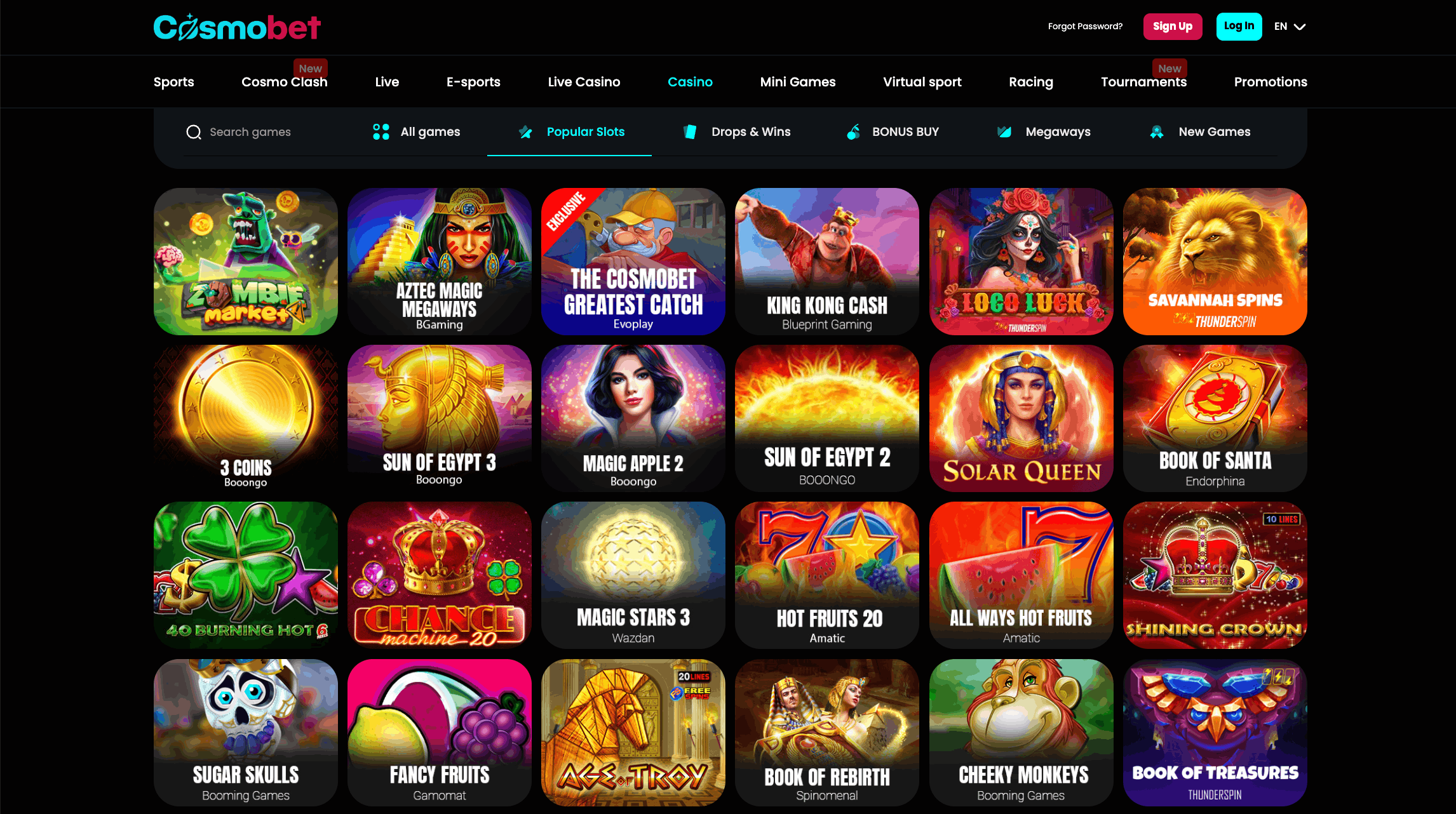 Cosmobet screenshot 2