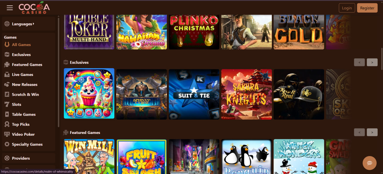 Cocoa Casino screenshot 2