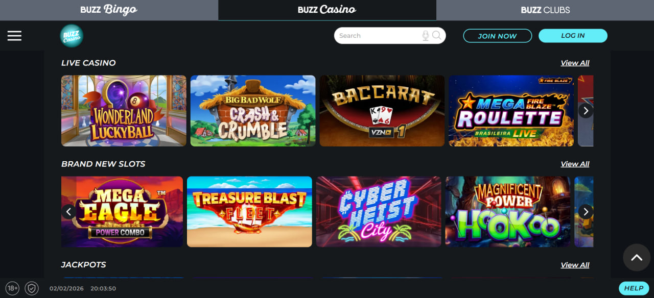 Buzz Casino screenshot 2