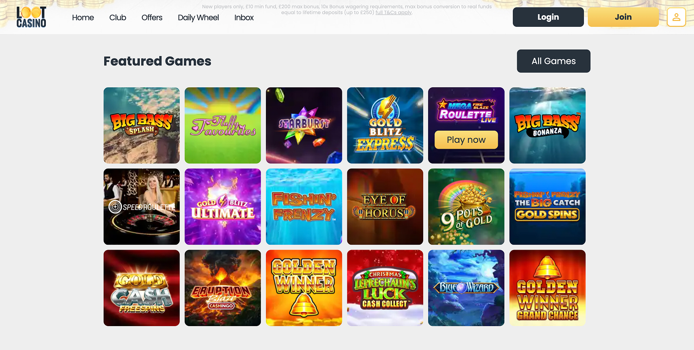 Loot Casino screenshot 2