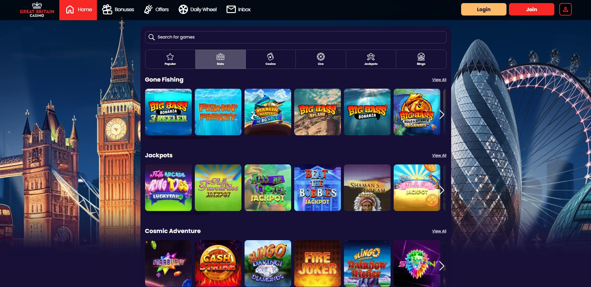 Great Britain Casino screenshot 2