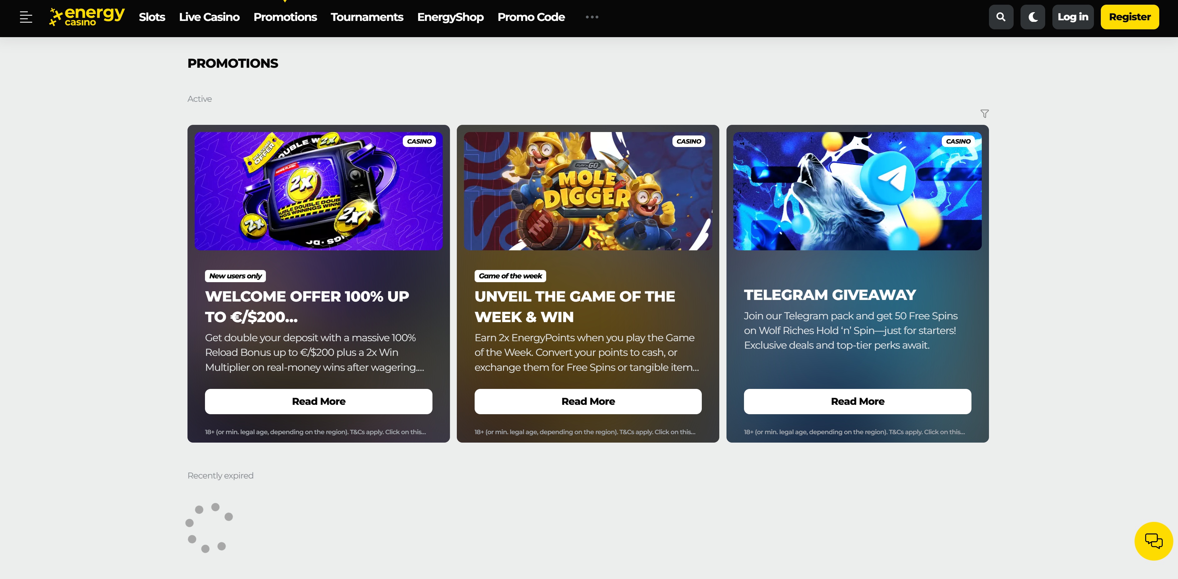 Energy Casino screenshot 2