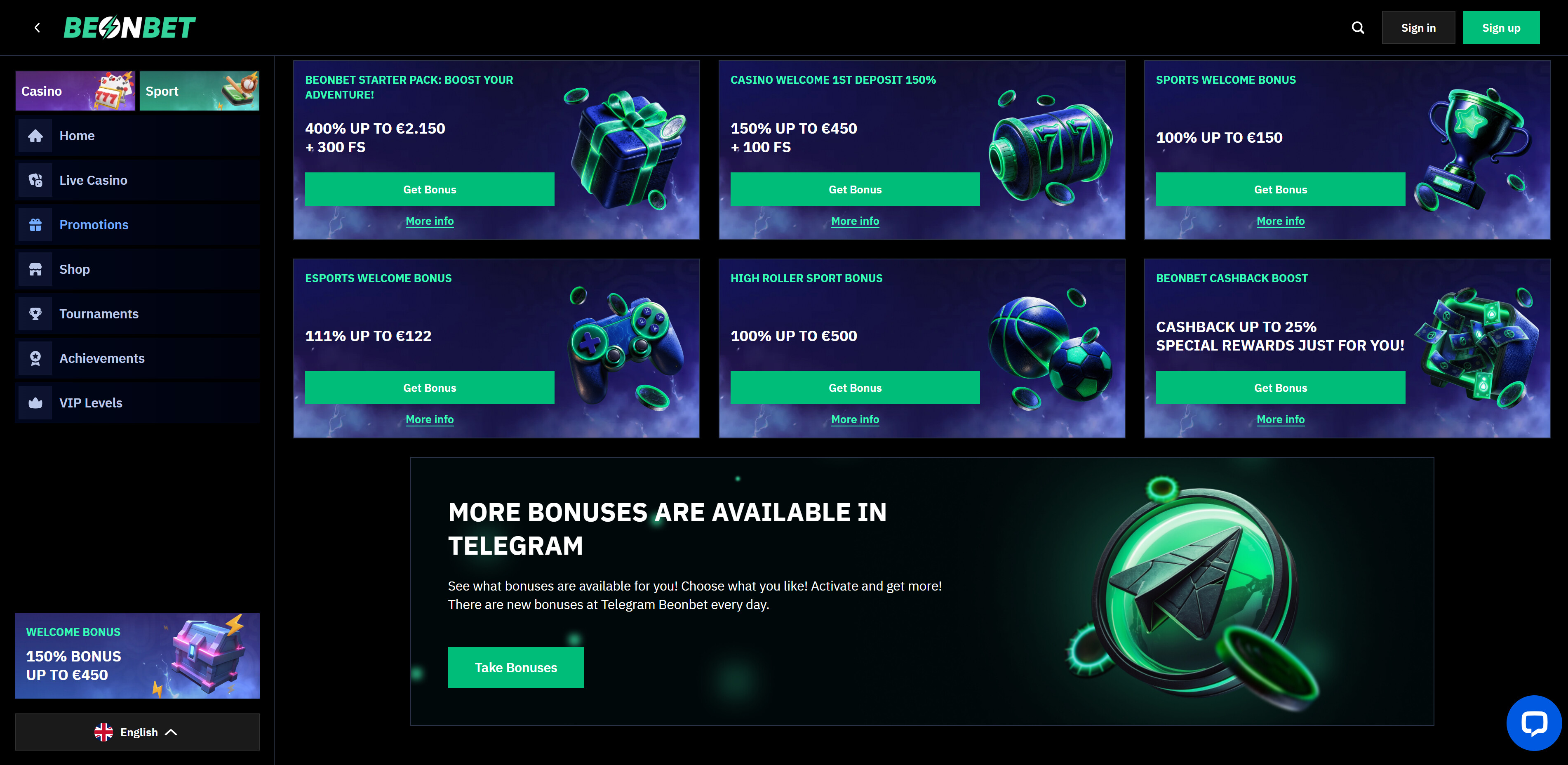 BeonBet screenshot 2