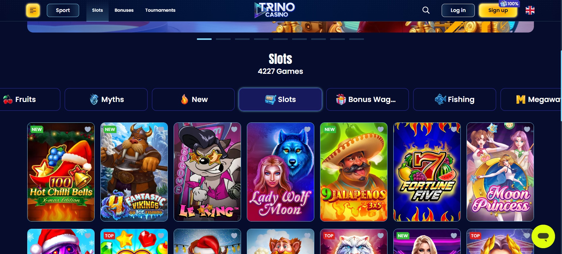Trino Casino screenshot 2