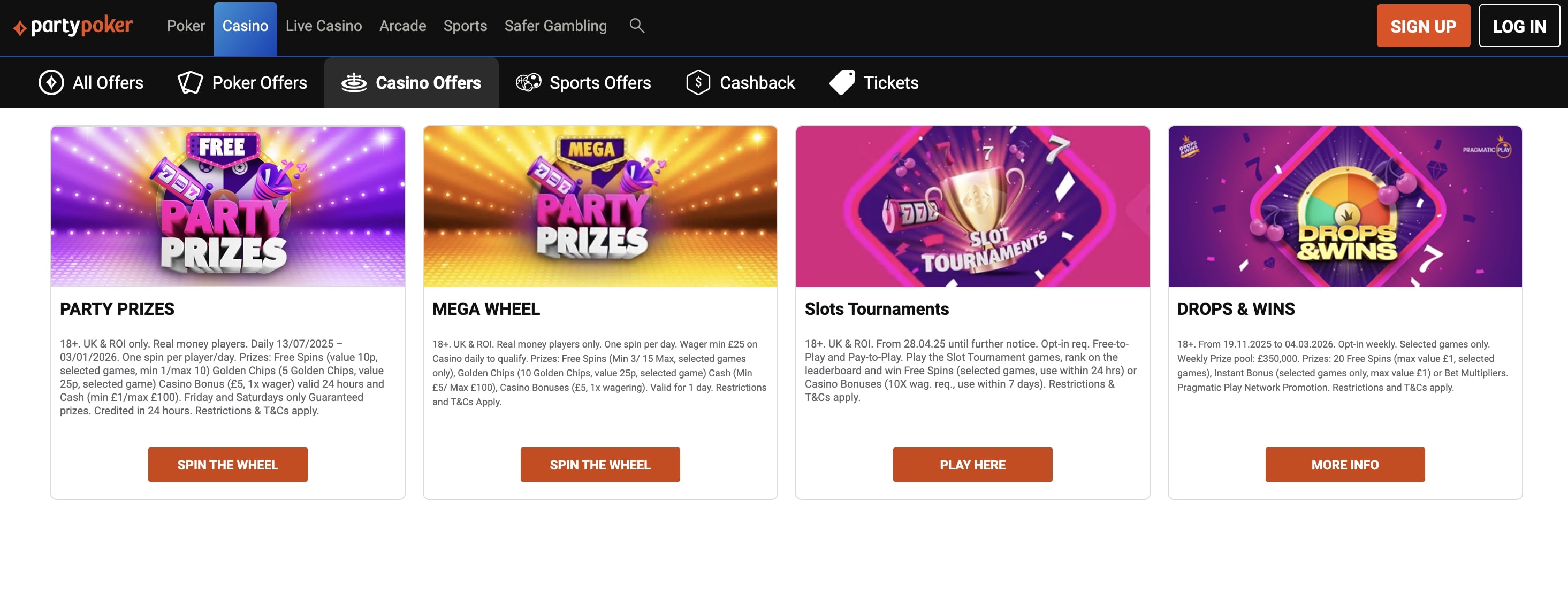 Party Poker screenshot 3