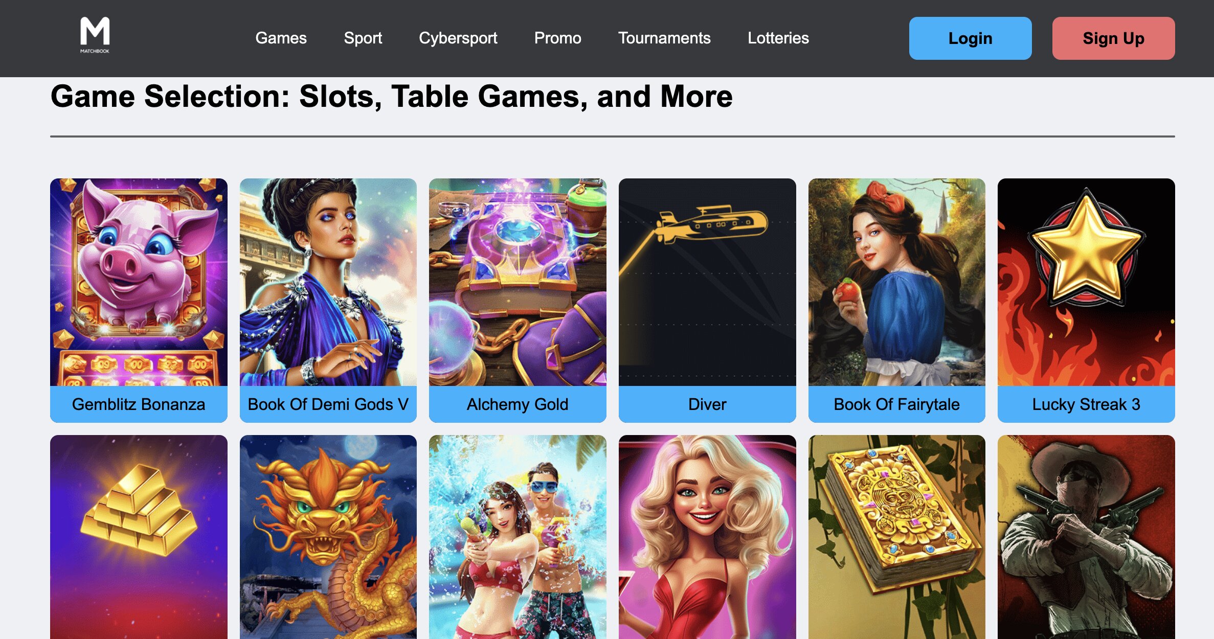 Matchbook screenshot 3