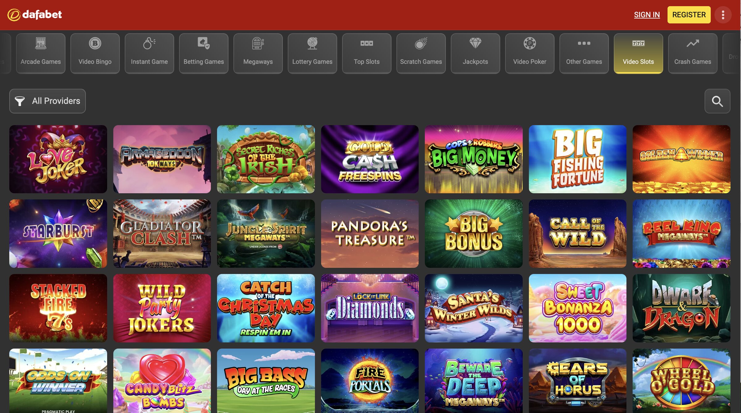 Dafabet screenshot 3