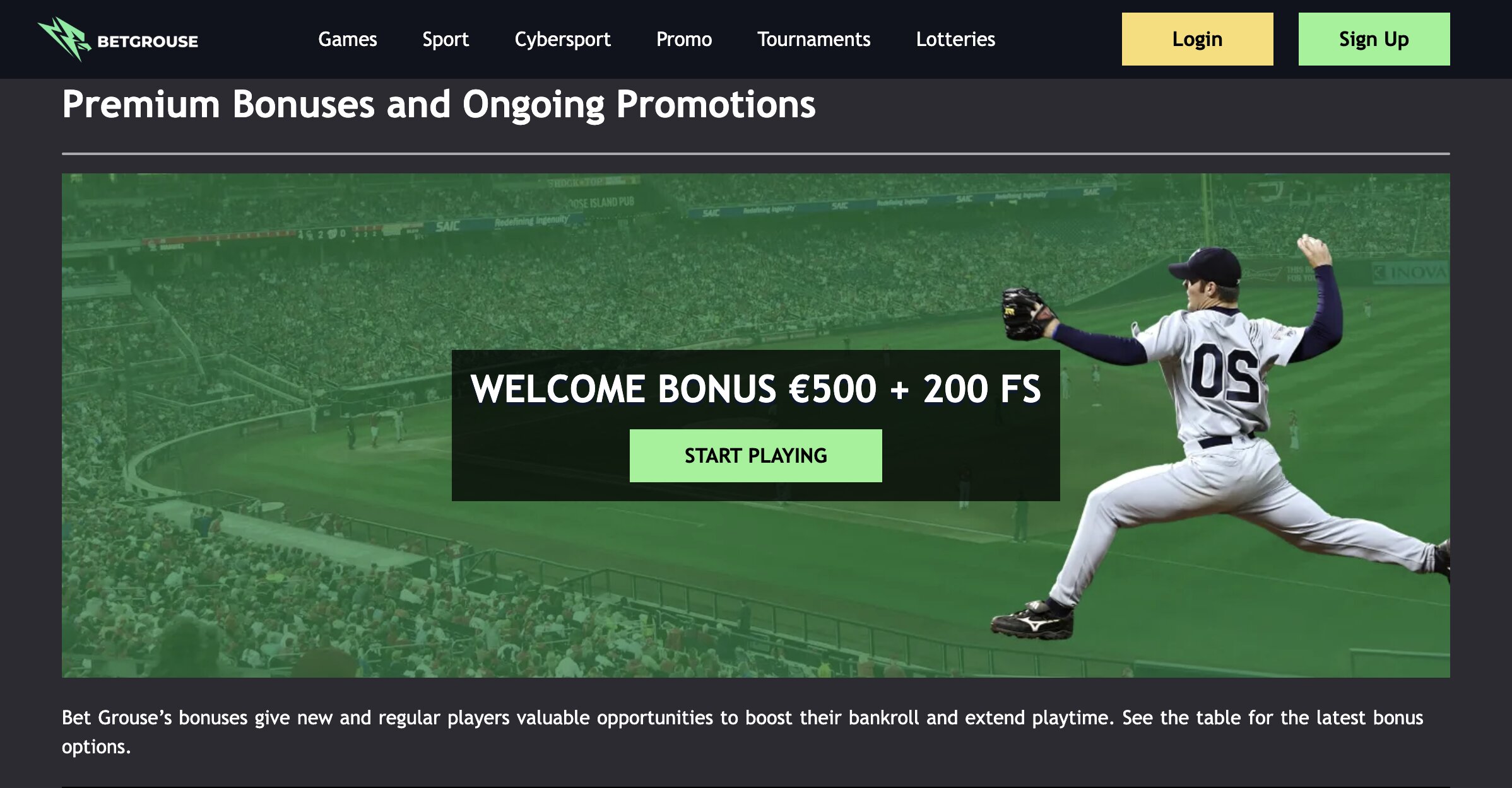 Betgrouse screenshot 3