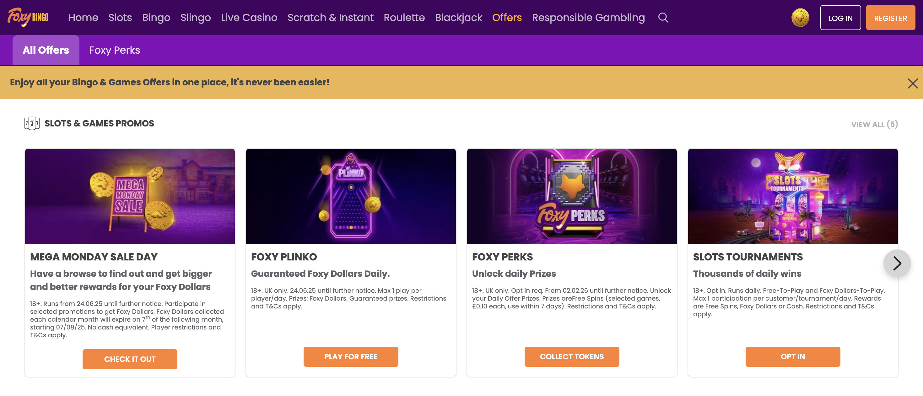 Foxy Bingo screenshot 3