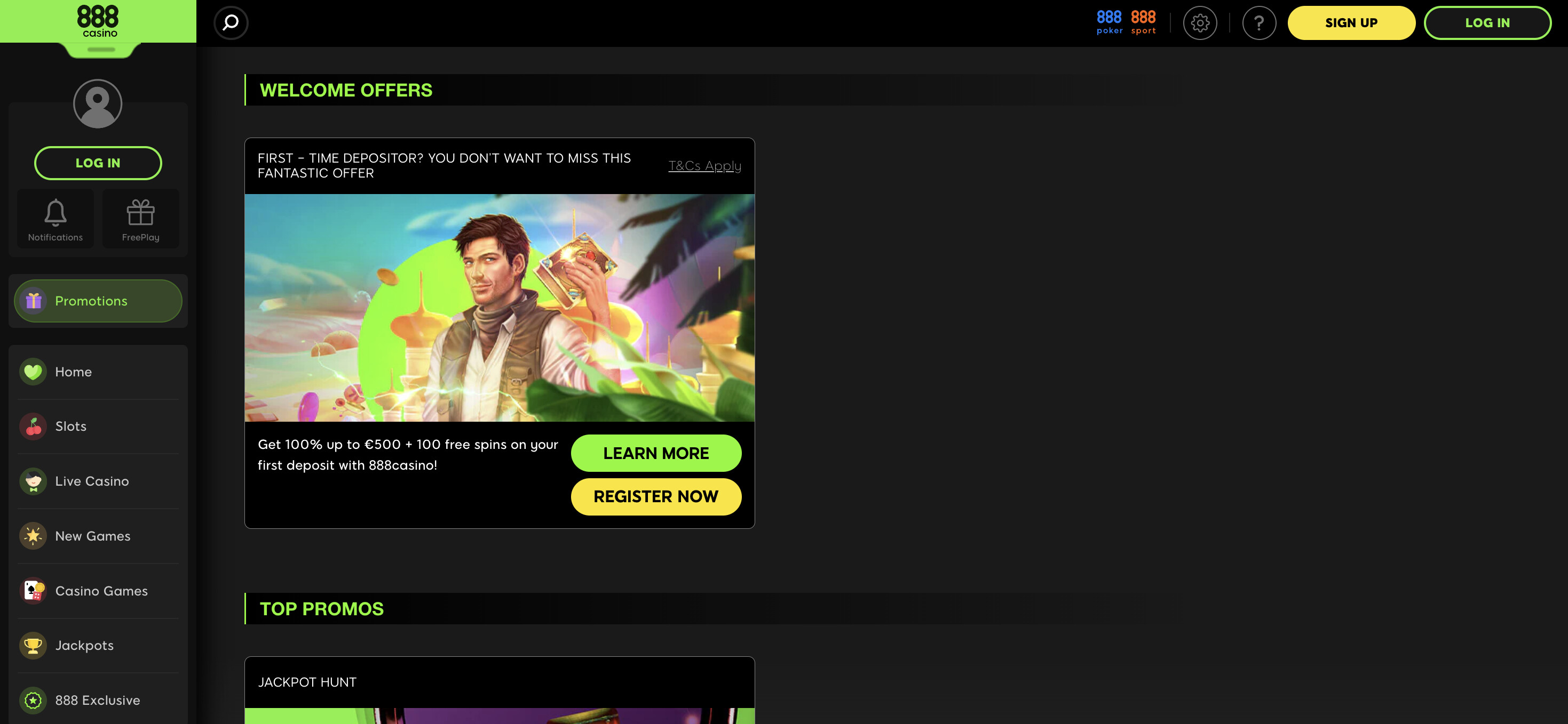 888 Casino screenshot 3