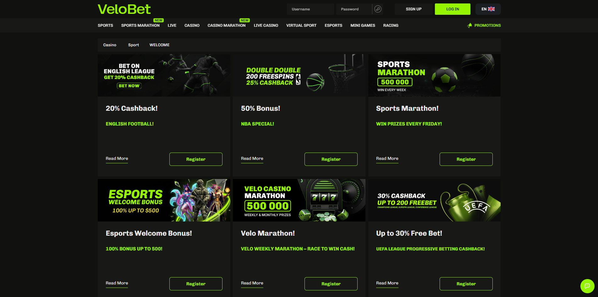 Velobet screenshot 3