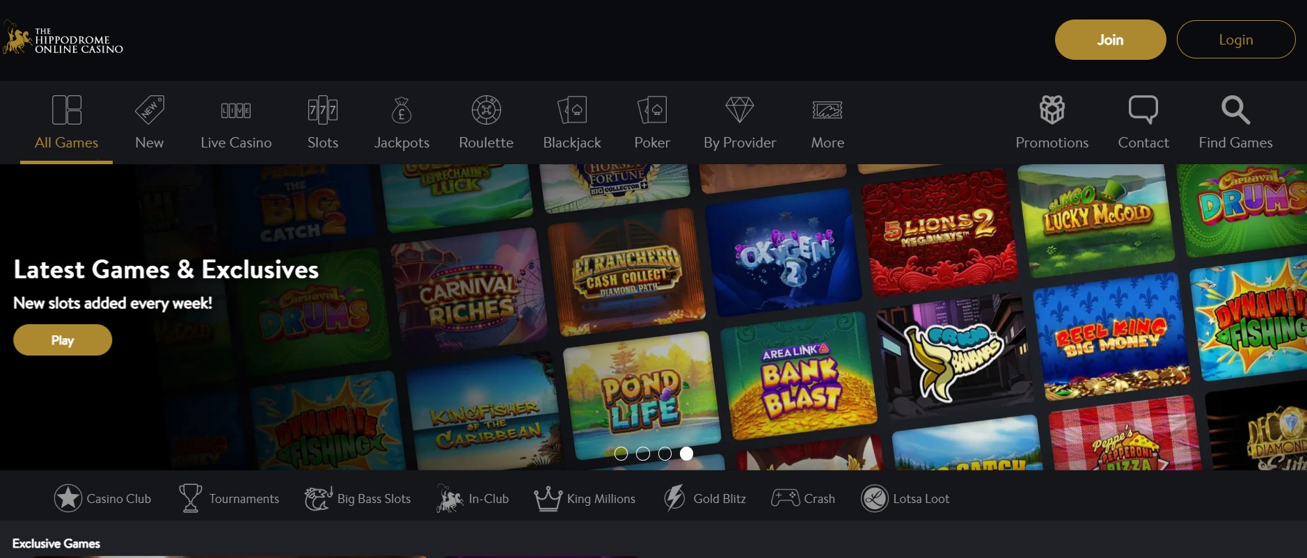 The Hippodrome Online Casino screenshot 3