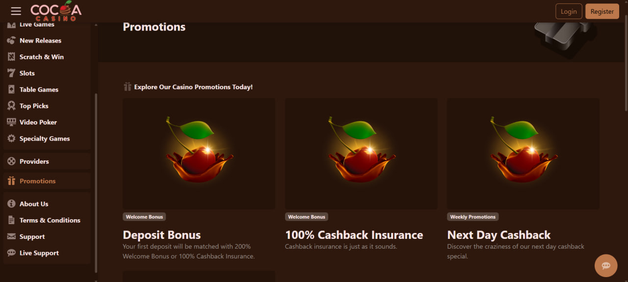 Cocoa Casino screenshot 3