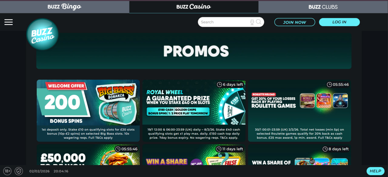Buzz Casino screenshot 3