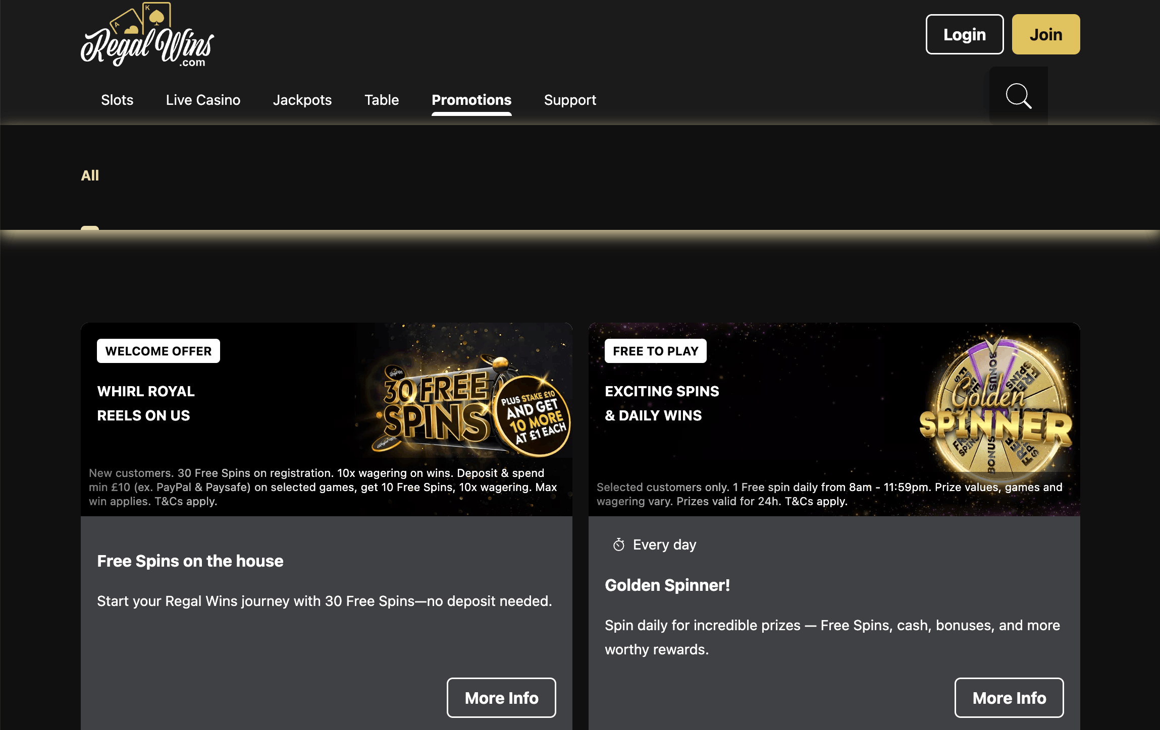 Regal Wins screenshot 3